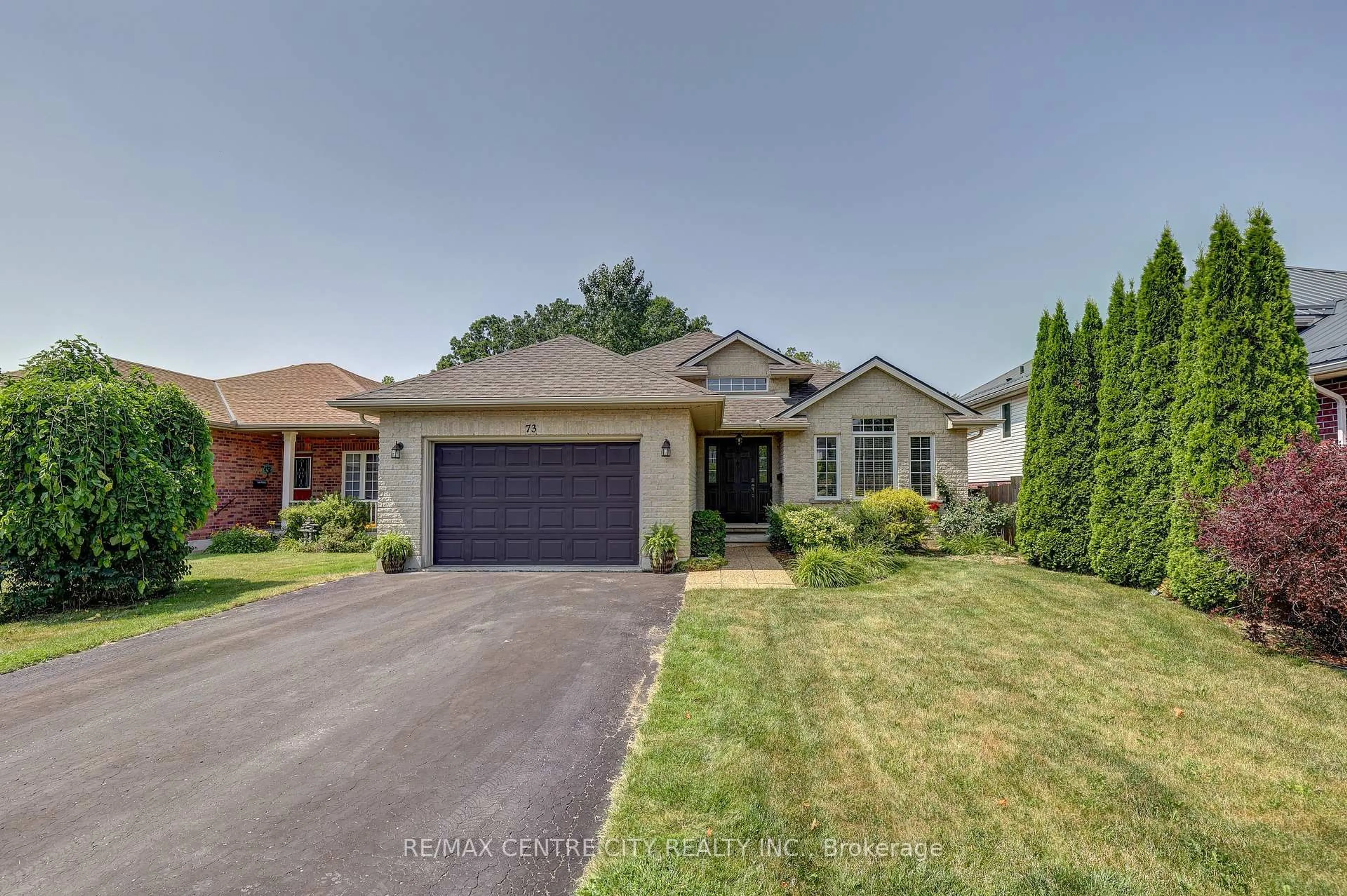 Home with brick exterior material, street for 73 Greenway Blvd, St. Thomas Ontario N5P 4P8