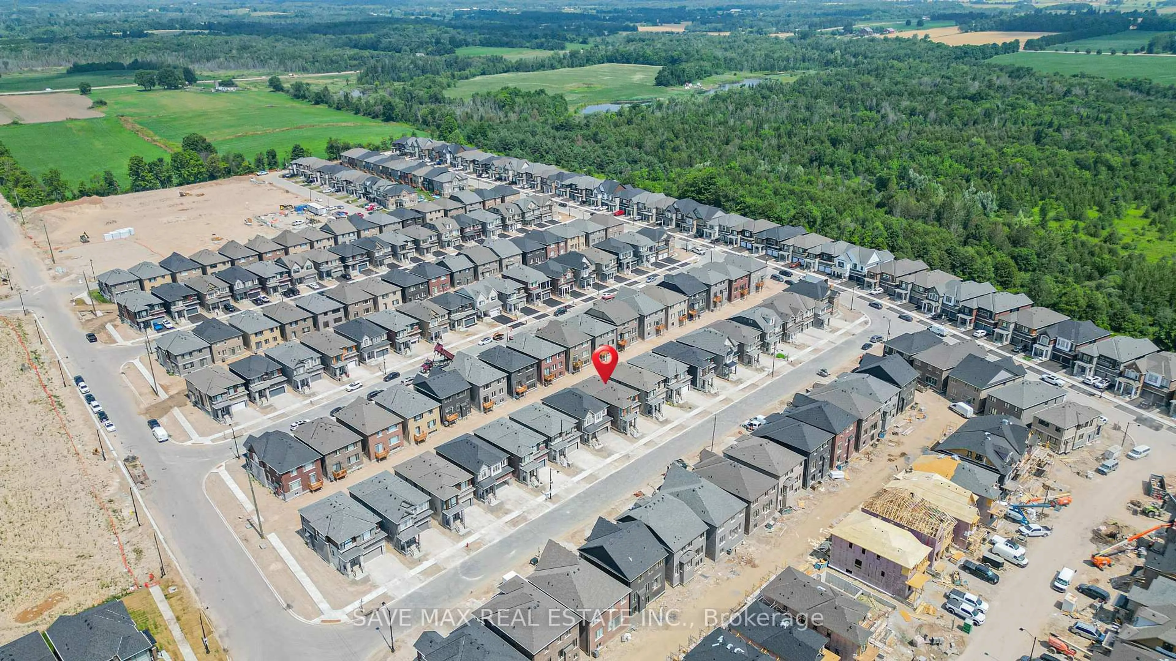 A pic from outside/outdoor area/front of a property/back of a property/a pic from drone, street for 25 Stanley Leitch Dr, Erin Ontario N0B 1T0