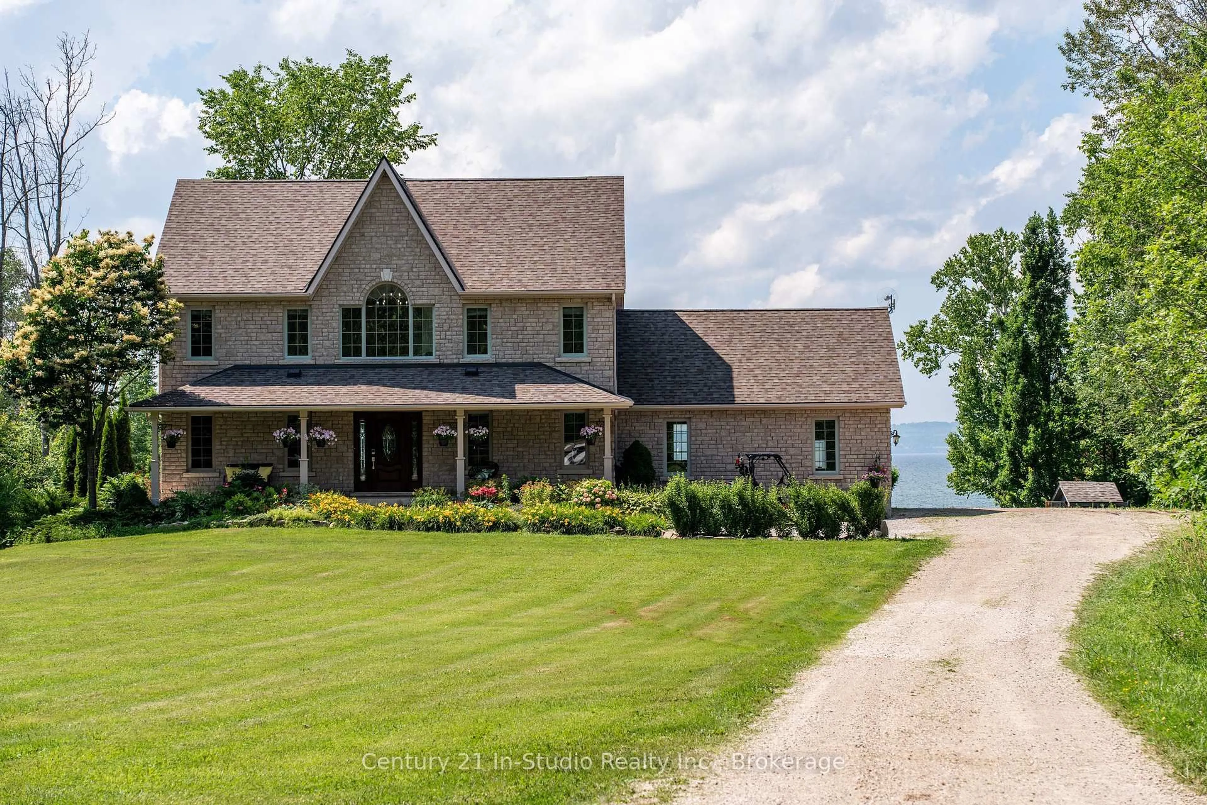 Home with brick exterior material, water/lake/river/ocean view for 359690 Bayshore Rd, Meaford Ontario N0H 1B0