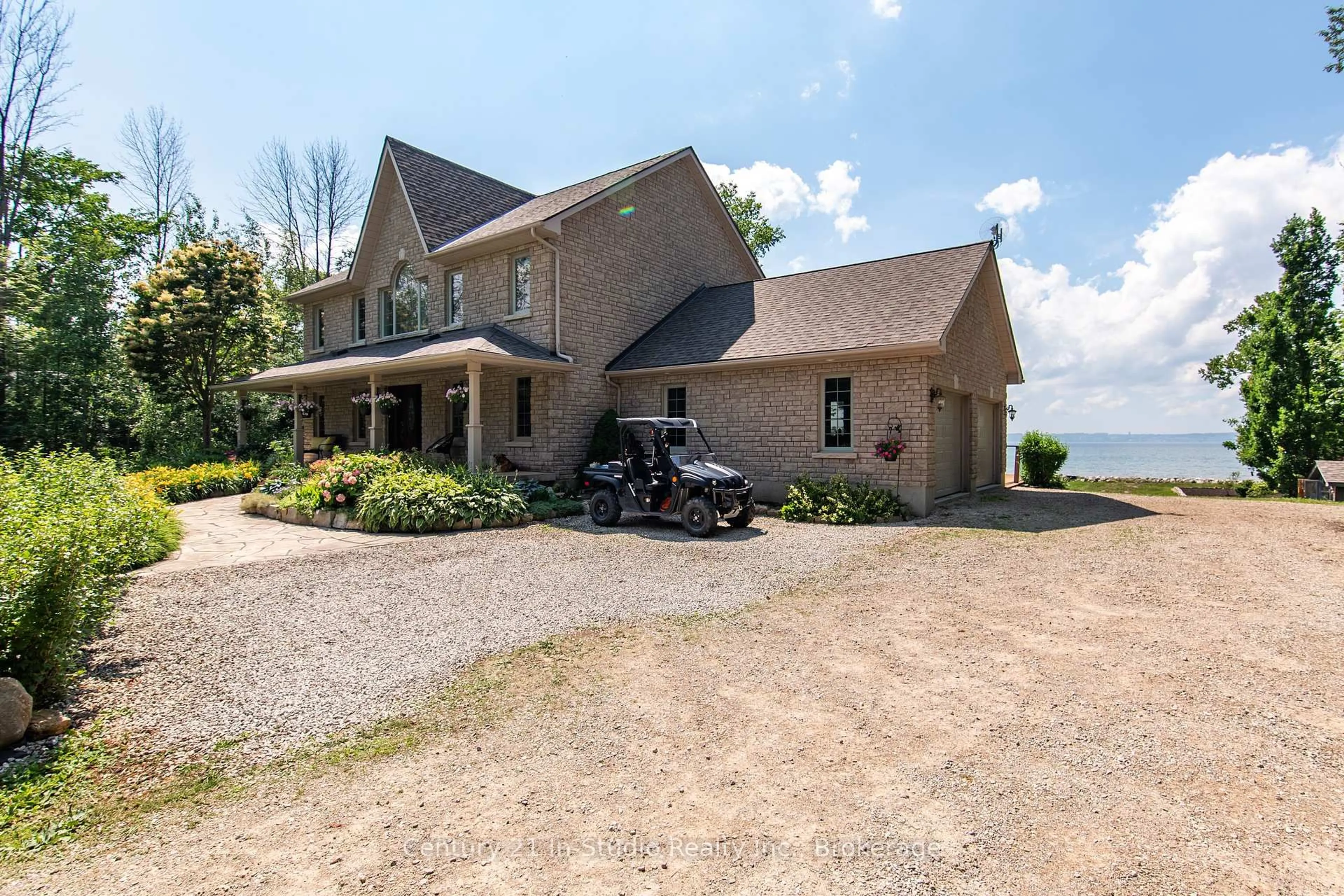 A pic from outside/outdoor area/front of a property/back of a property/a pic from drone, water/lake/river/ocean view for 359690 Bayshore Rd, Meaford Ontario N0H 1B0