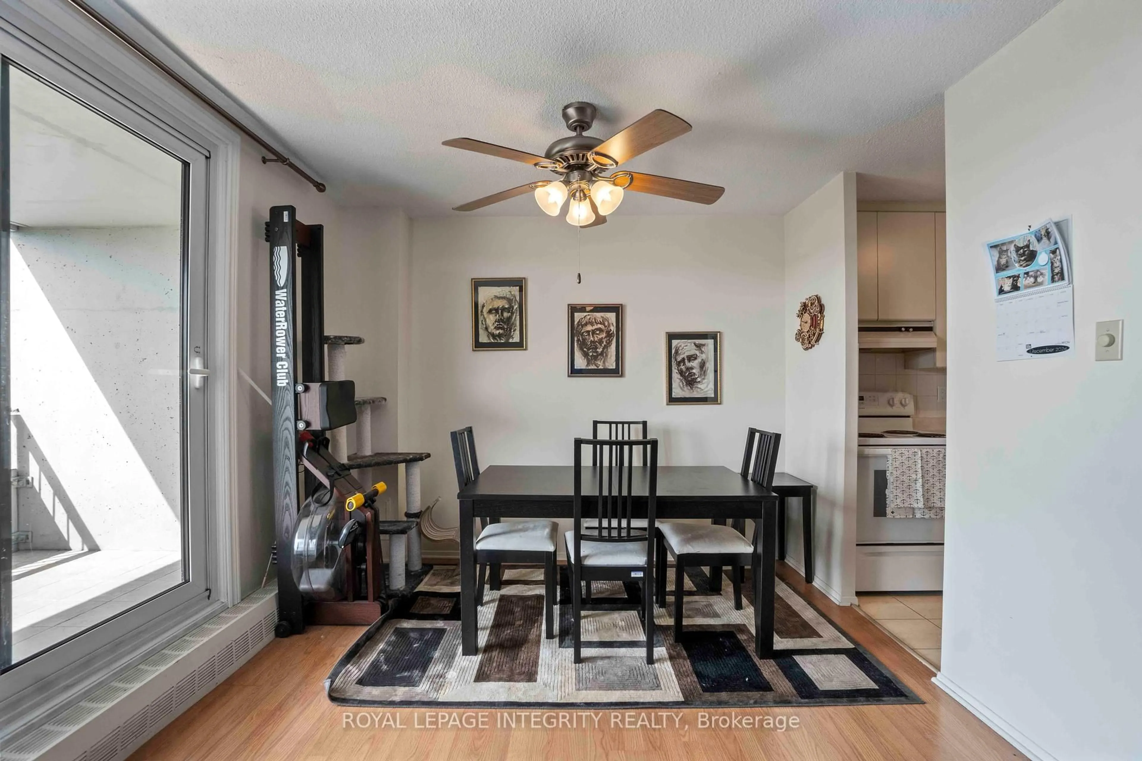 Dining room, wood/laminate floor for 1785 Frobisher Lane #1003, Ottawa Ontario K1G 3T7