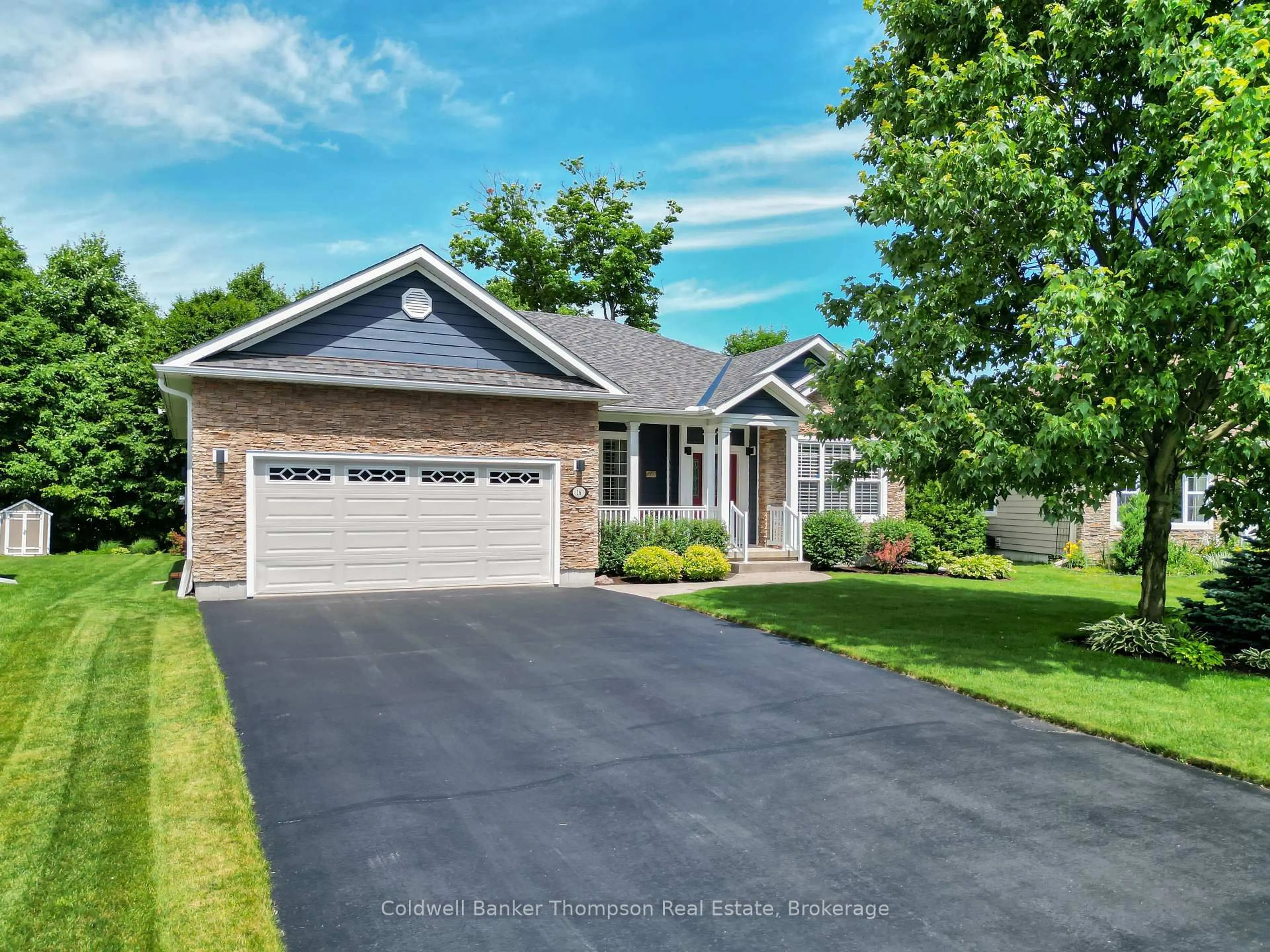 Home with brick exterior material, street for 16 Homestead Lane, Huntsville Ontario P1H 2N8