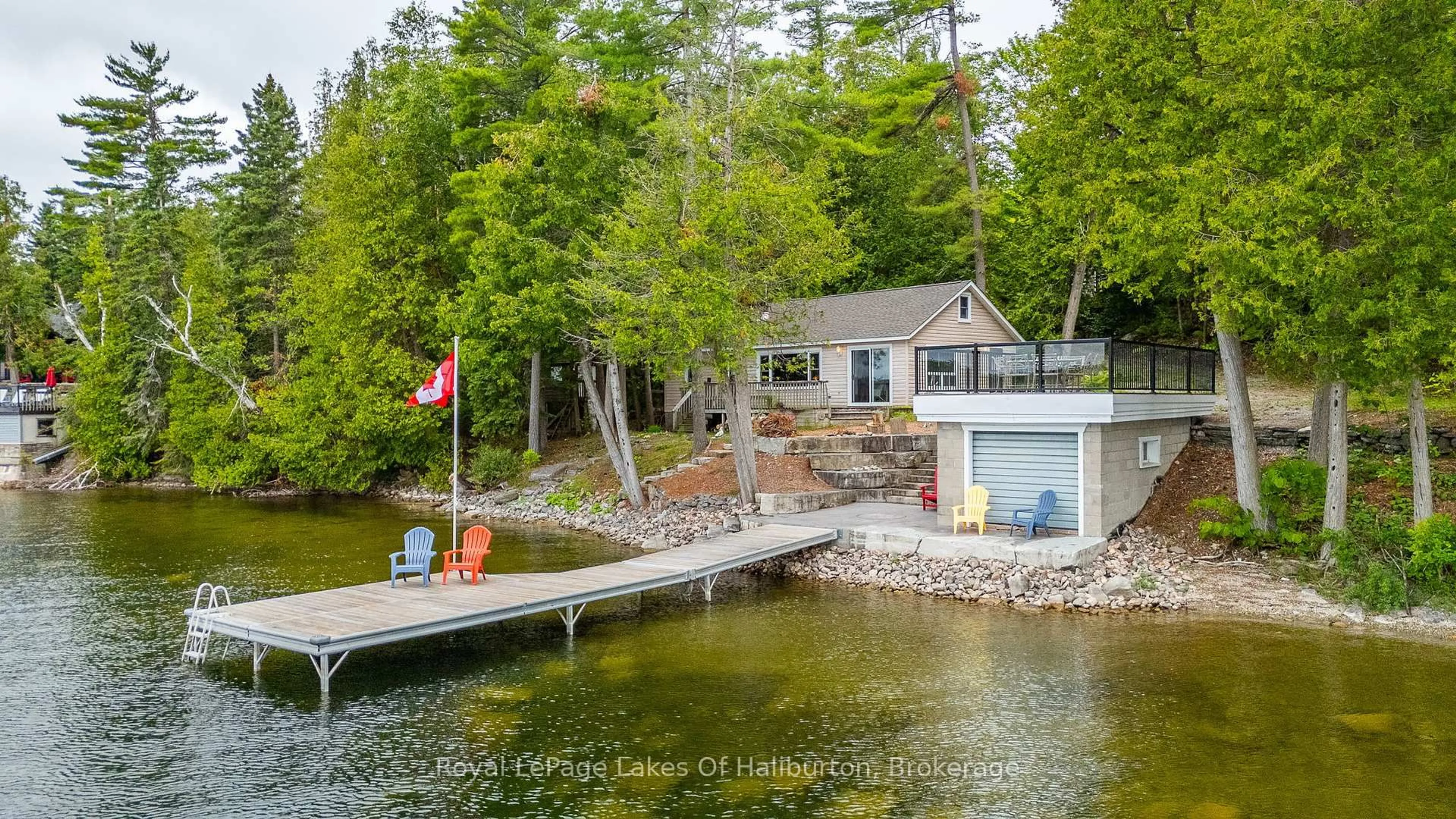 A pic from outside/outdoor area/front of a property/back of a property/a pic from drone, water/lake/river/ocean view for 10 Griffin Dr, Kawartha Lakes Ontario K0M 1K0