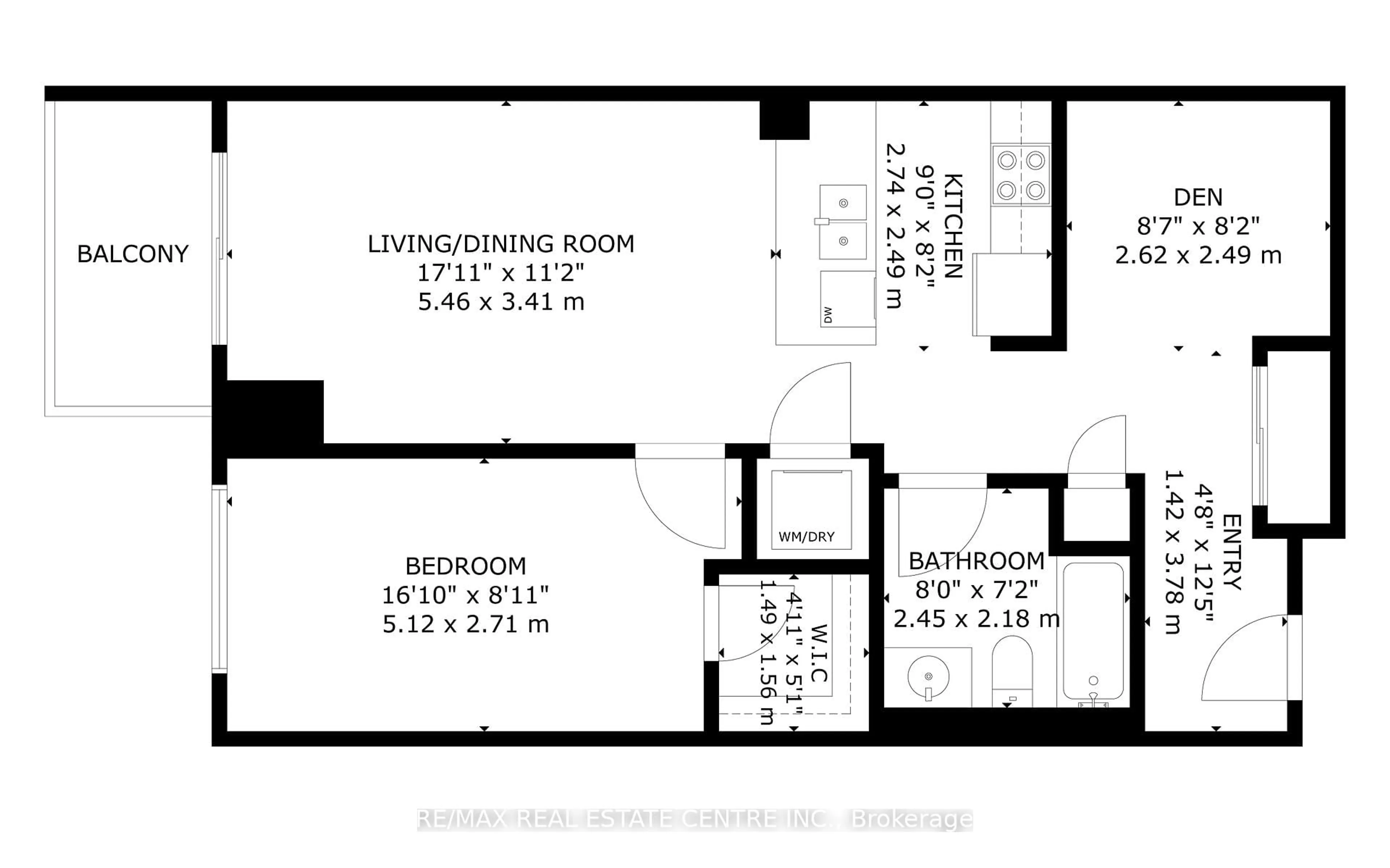 Floor plan for 450 Dundas St #1213, Hamilton Ontario L0R 2H8
