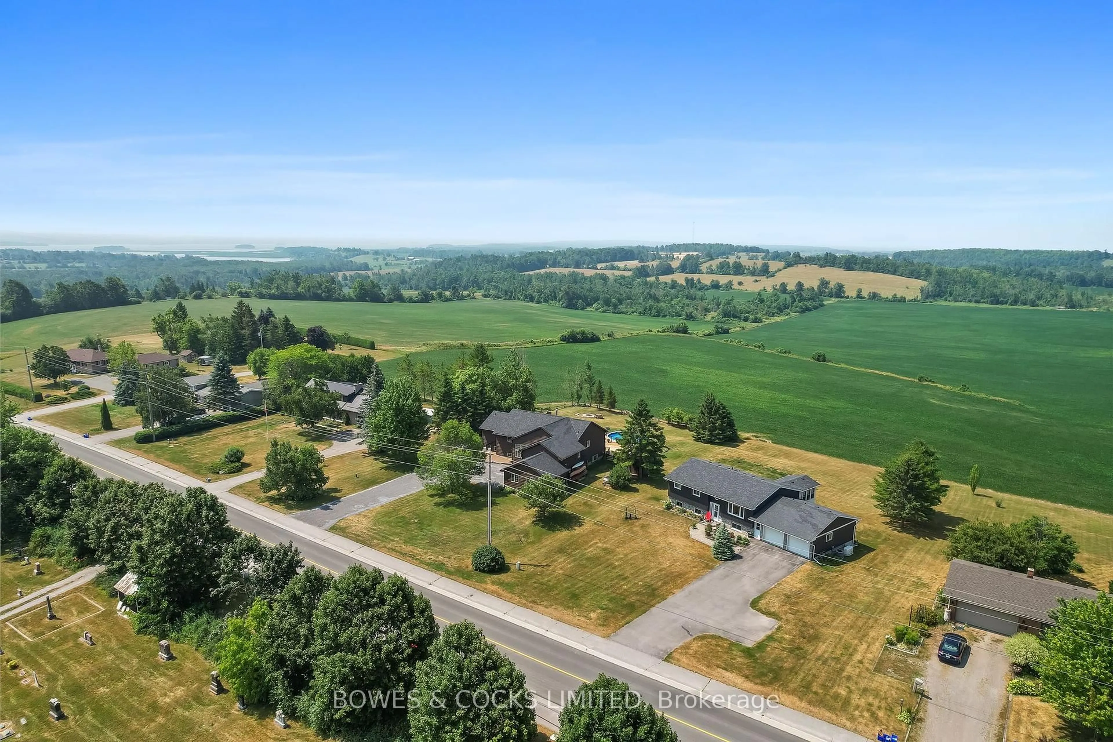A pic from outside/outdoor area/front of a property/back of a property/a pic from drone, mountain view for 1034 Serpent Mounds Rd, Otonabee-South Monaghan Ontario K0L 2G0