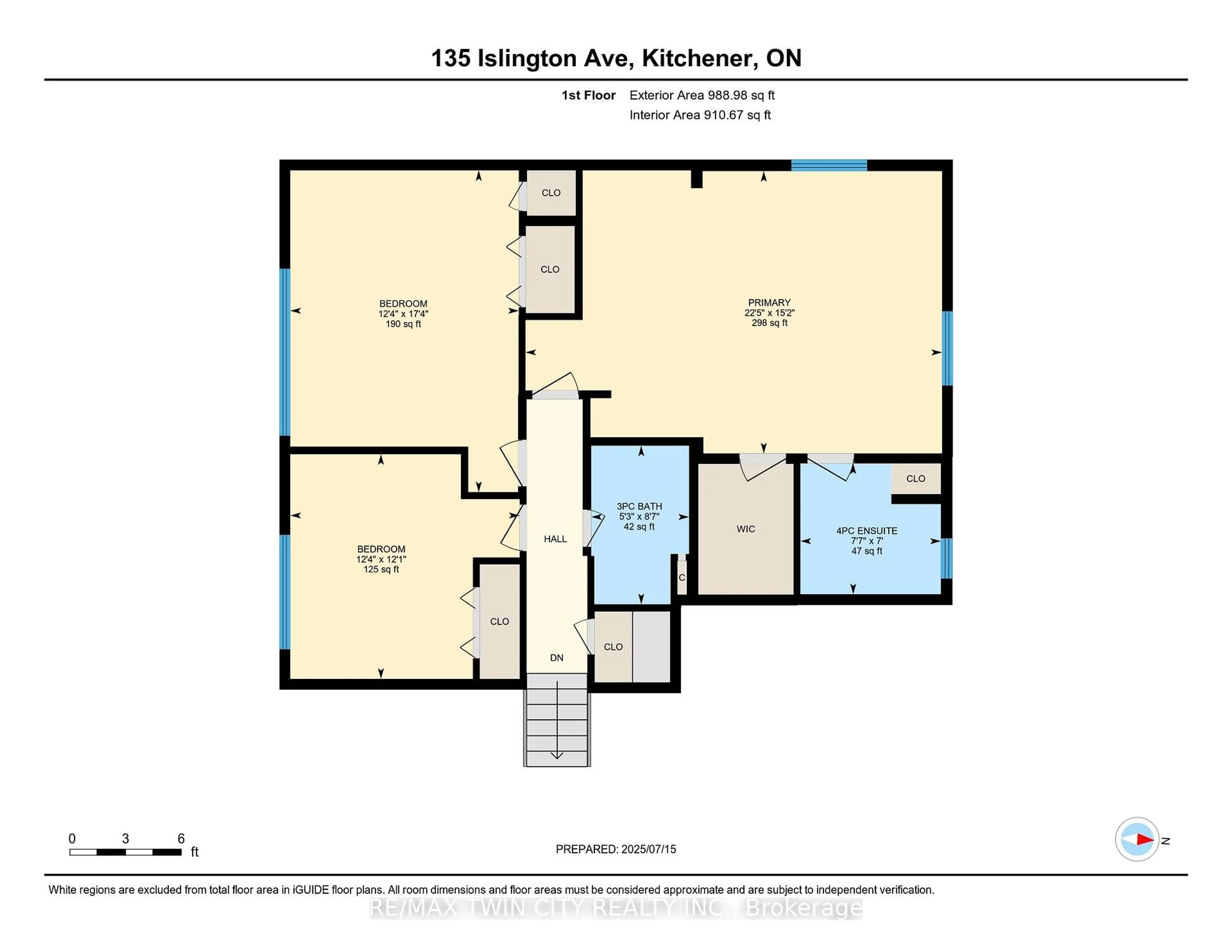 Floor plan for 135 Islington Ave, Kitchener Ontario N2B 1P6