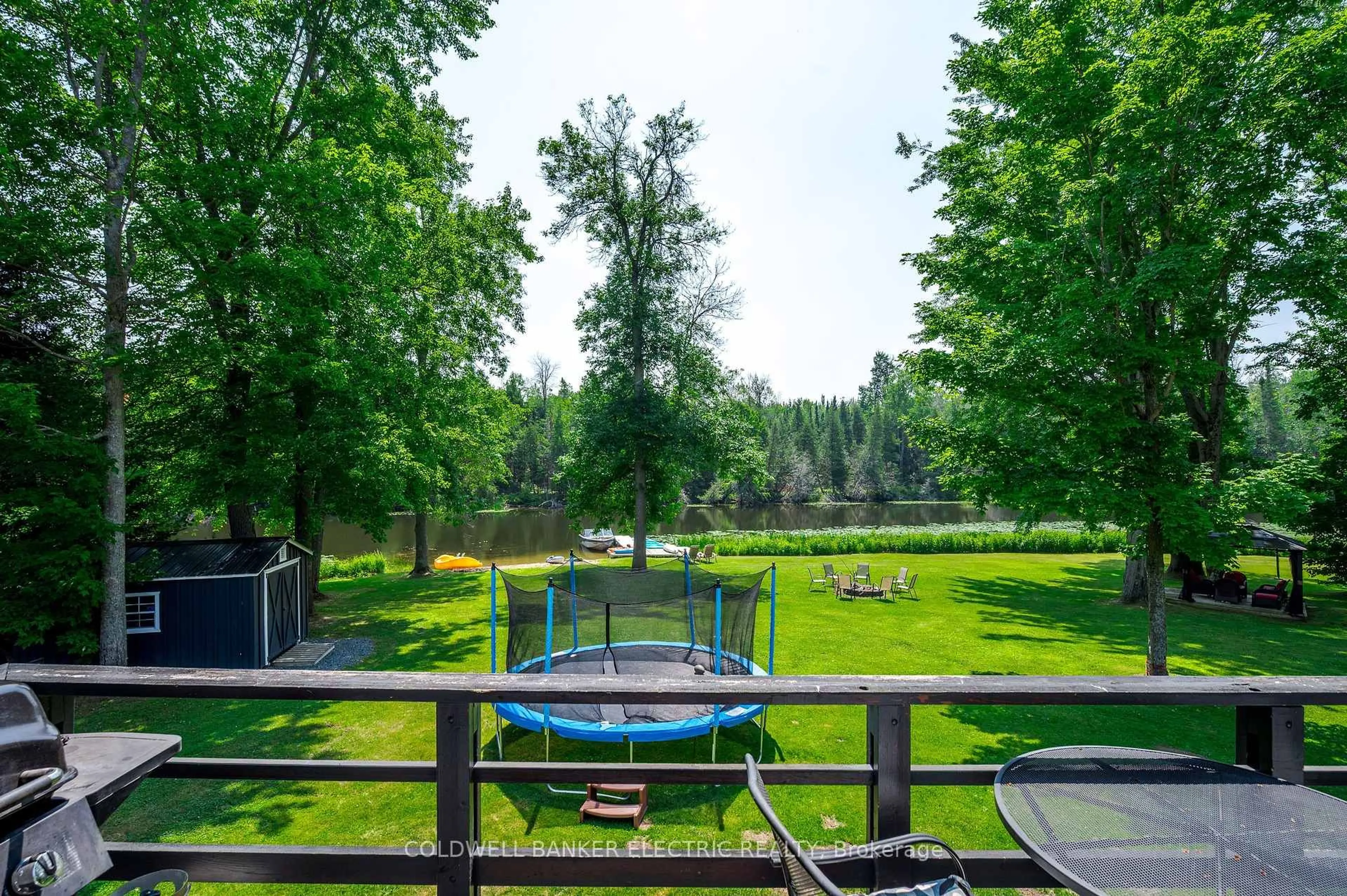 Patio, forest/trees view for 228 River Garden Rd, Limoges Ontario K0K 2M0