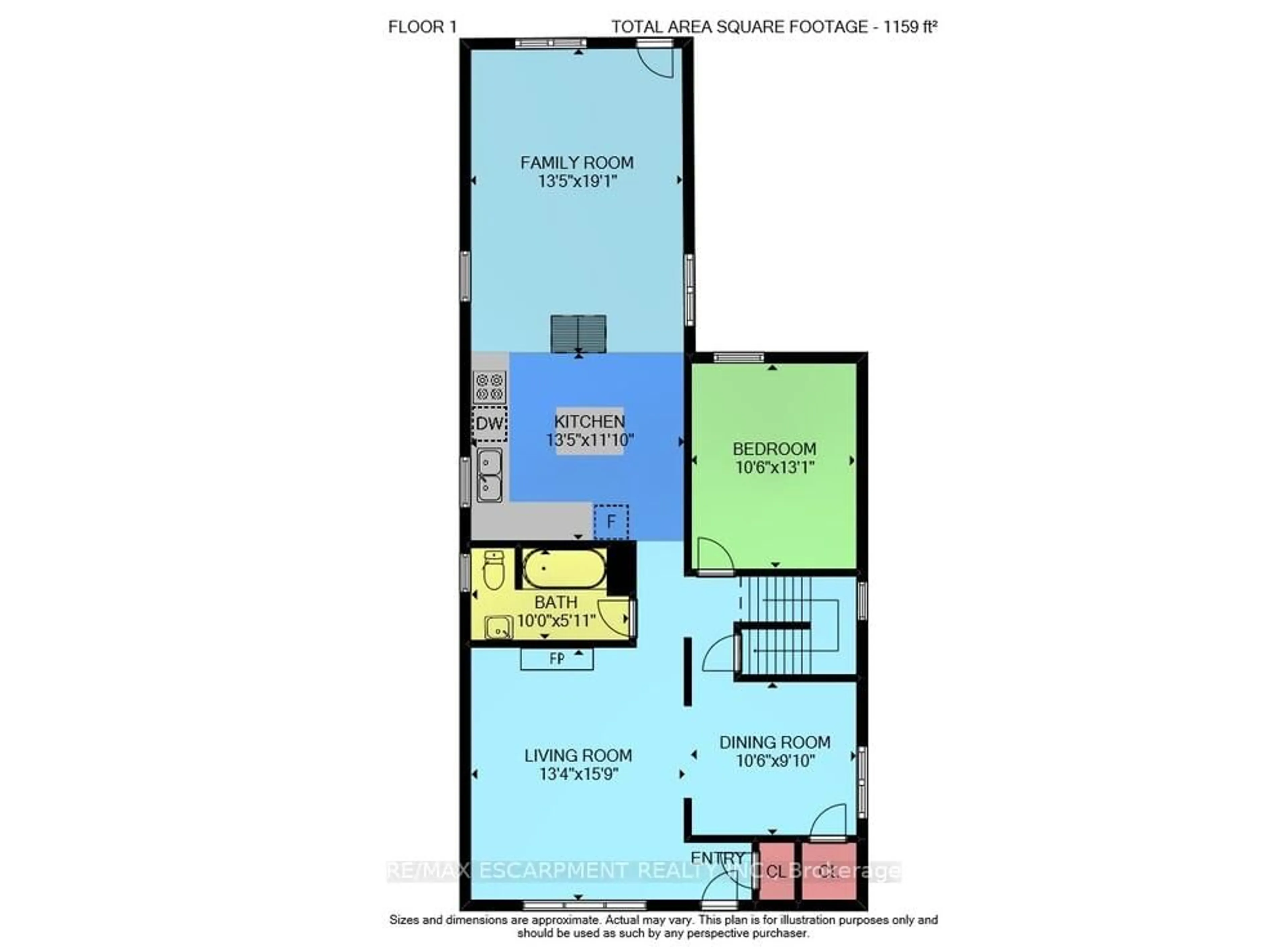 Floor plan for 435 EAST 42ND St, Hamilton Ontario L8T 3B2