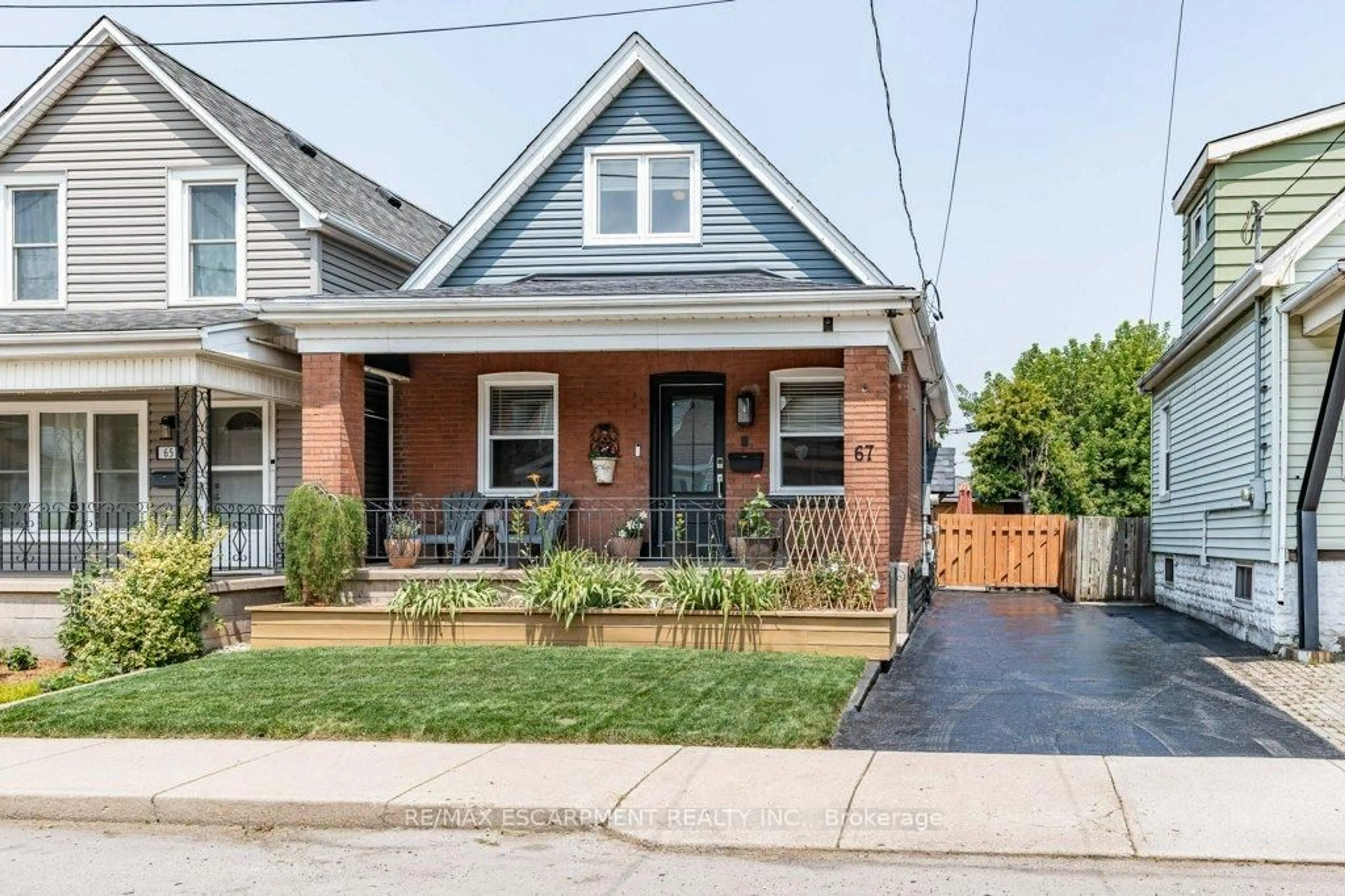 Home with brick exterior material, street for 67 Mayflower Ave, Hamilton Ontario L8L 2K5
