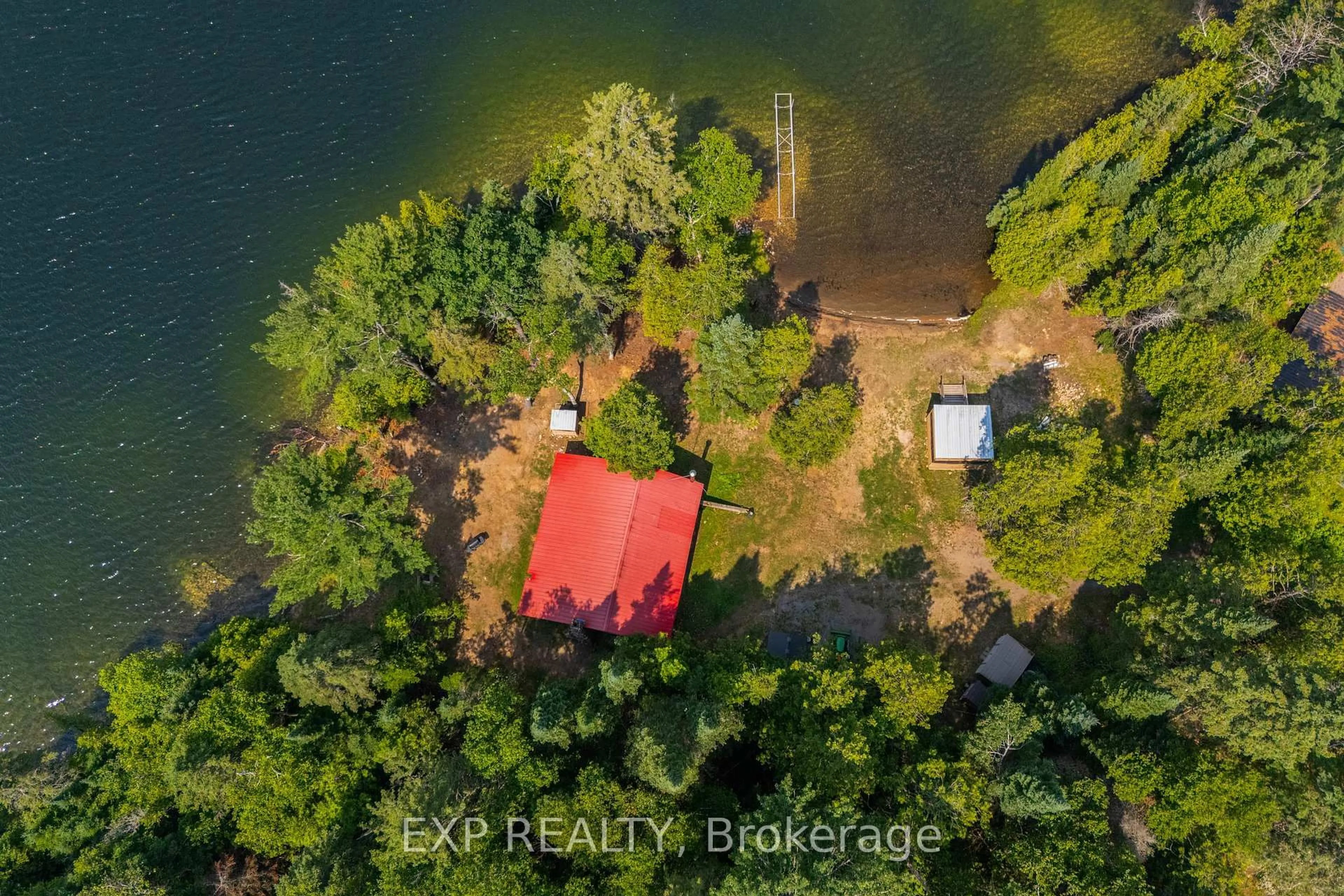 A pic from outside/outdoor area/front of a property/back of a property/a pic from drone, water/lake/river/ocean view for 366 HOLLY Lane, Killaloe Ontario K0J 2A0