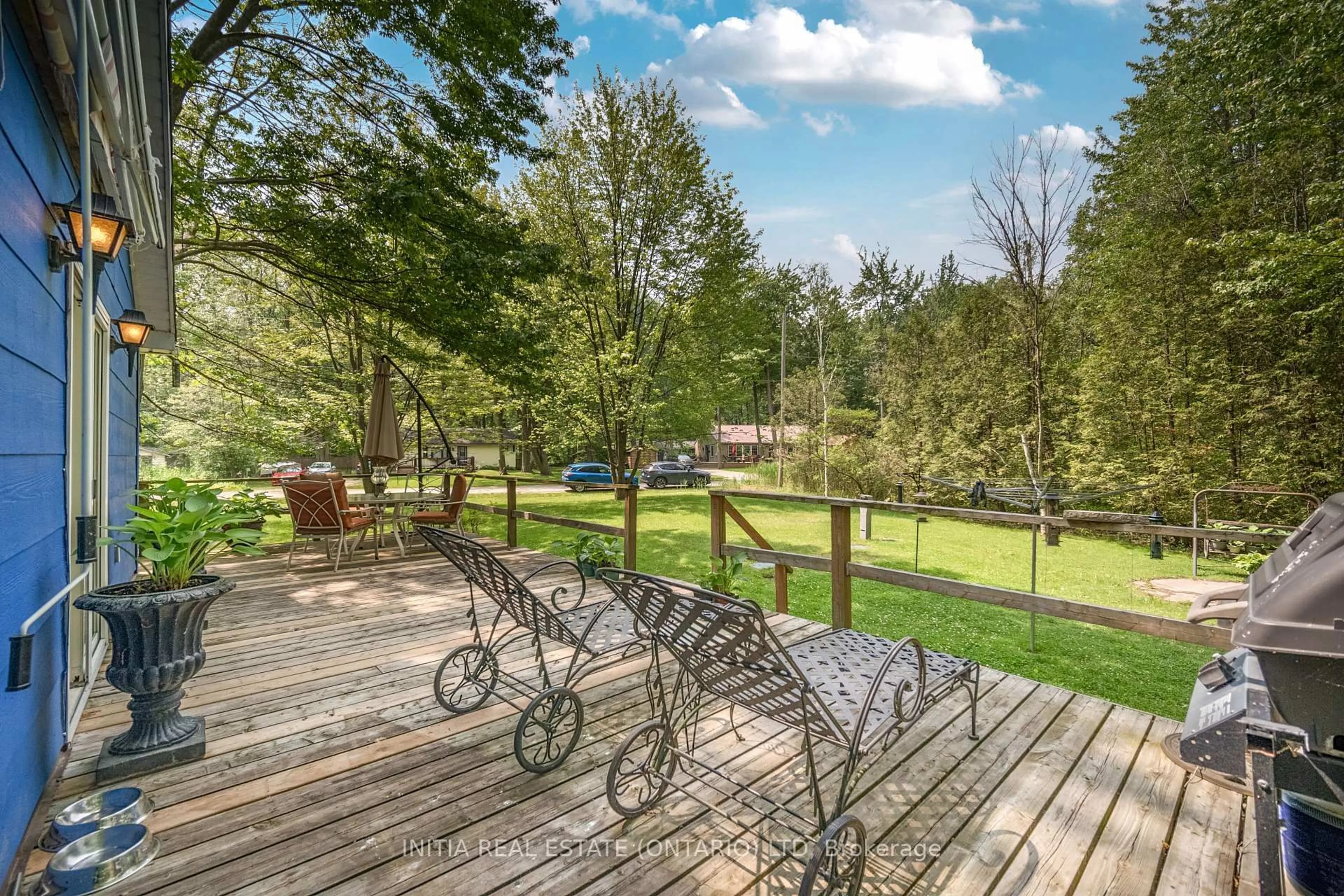 Patio, forest/trees view for 6078 Danbea Lane, Lambton Shores Ontario N0N 1J1