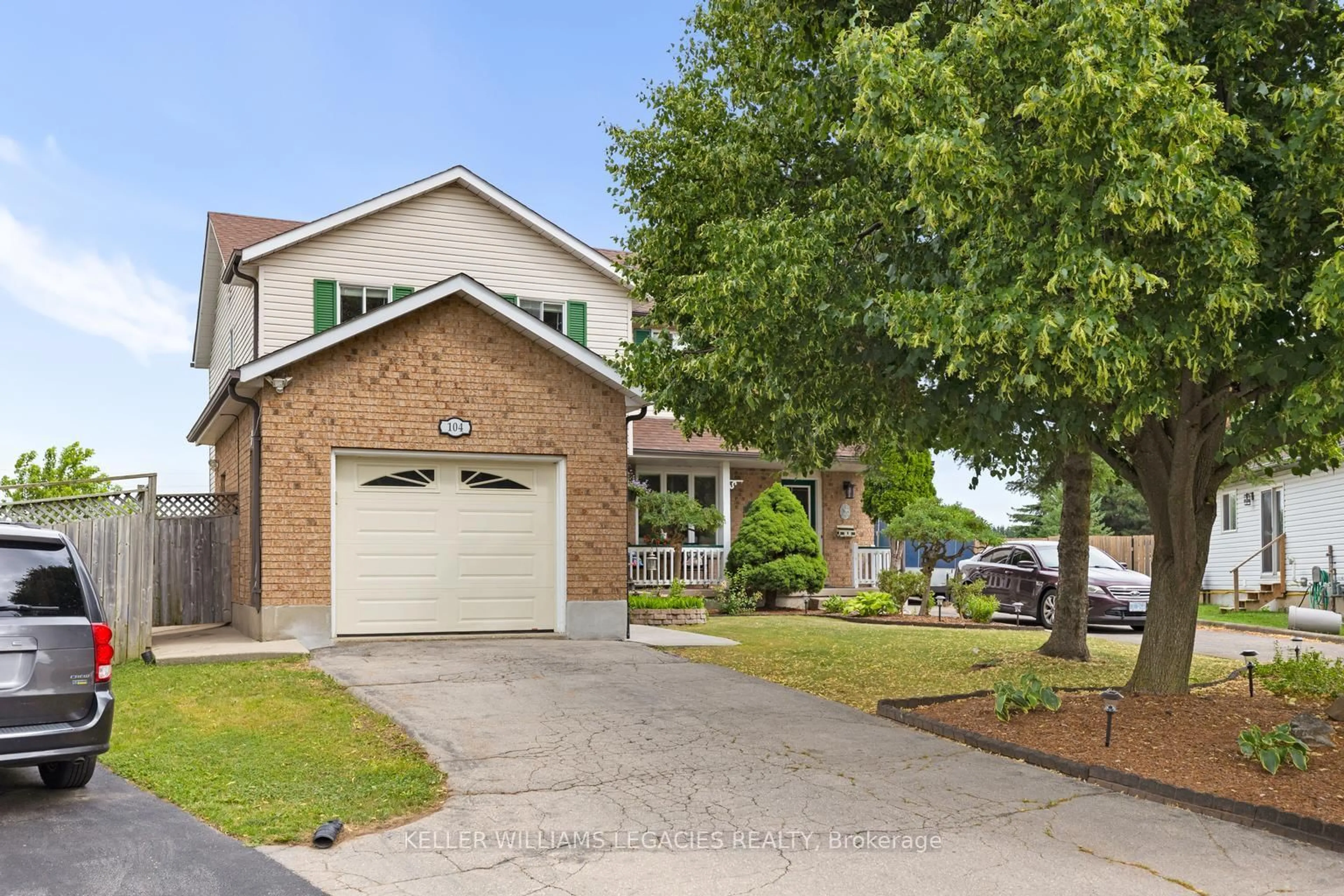Home with brick exterior material, street for 104 Dyer Crt, Cambridge Ontario N3C 4B9