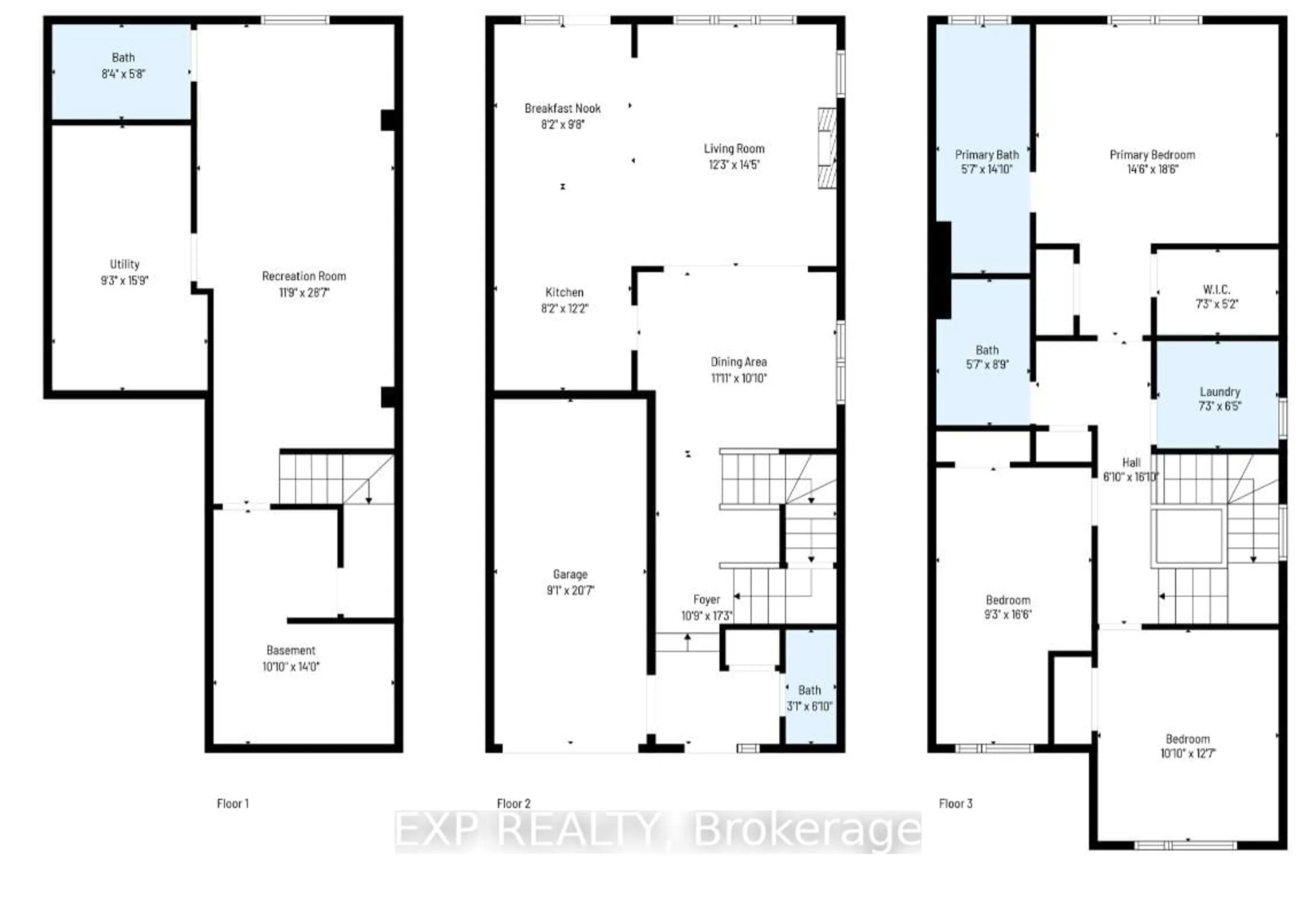 Floor plan for 288 Billrian Cres, Stittsville Ontario K2S 3A4