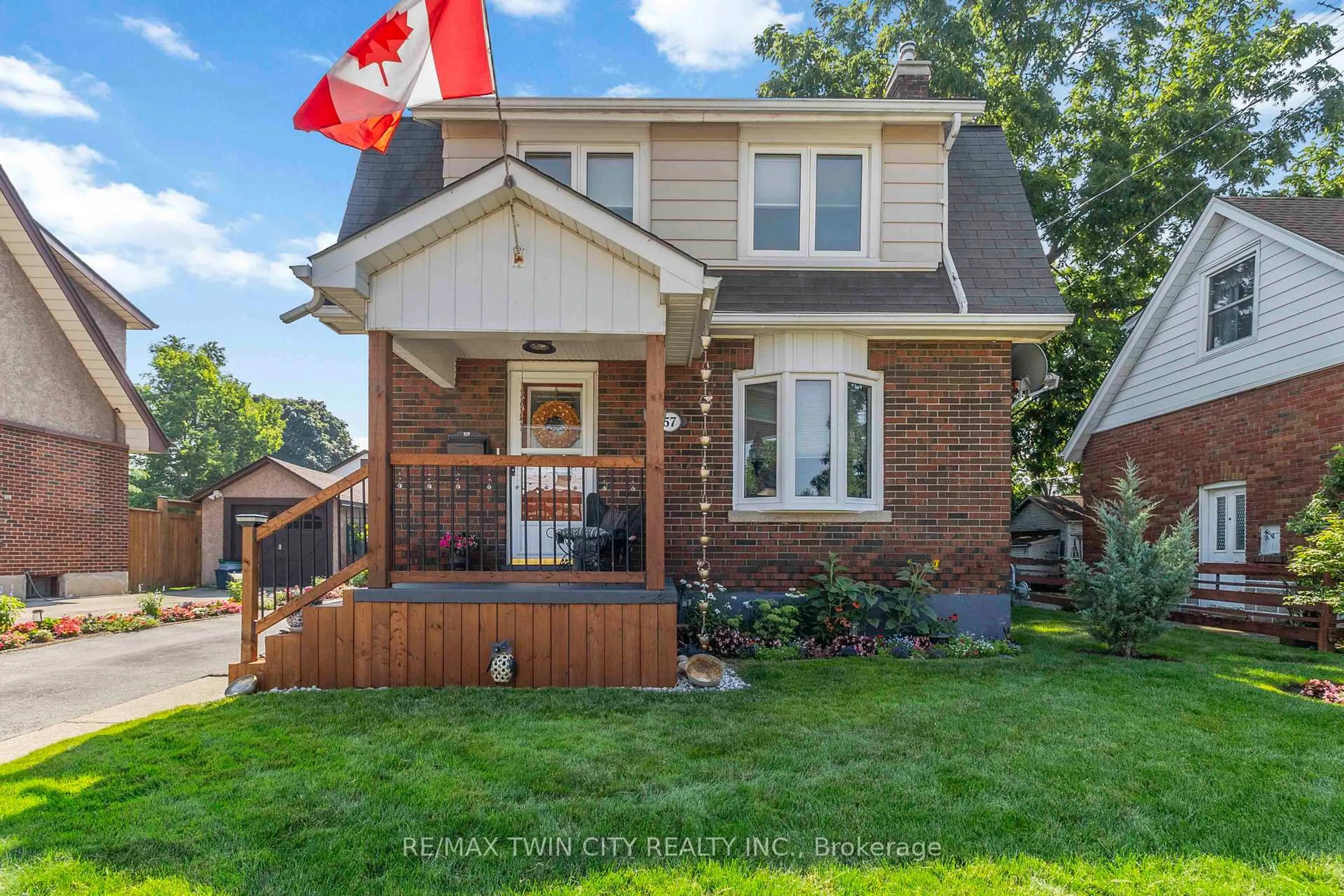 Home with brick exterior material, street for 57 Abigail Ave, Brantford Ontario N3R 4S2