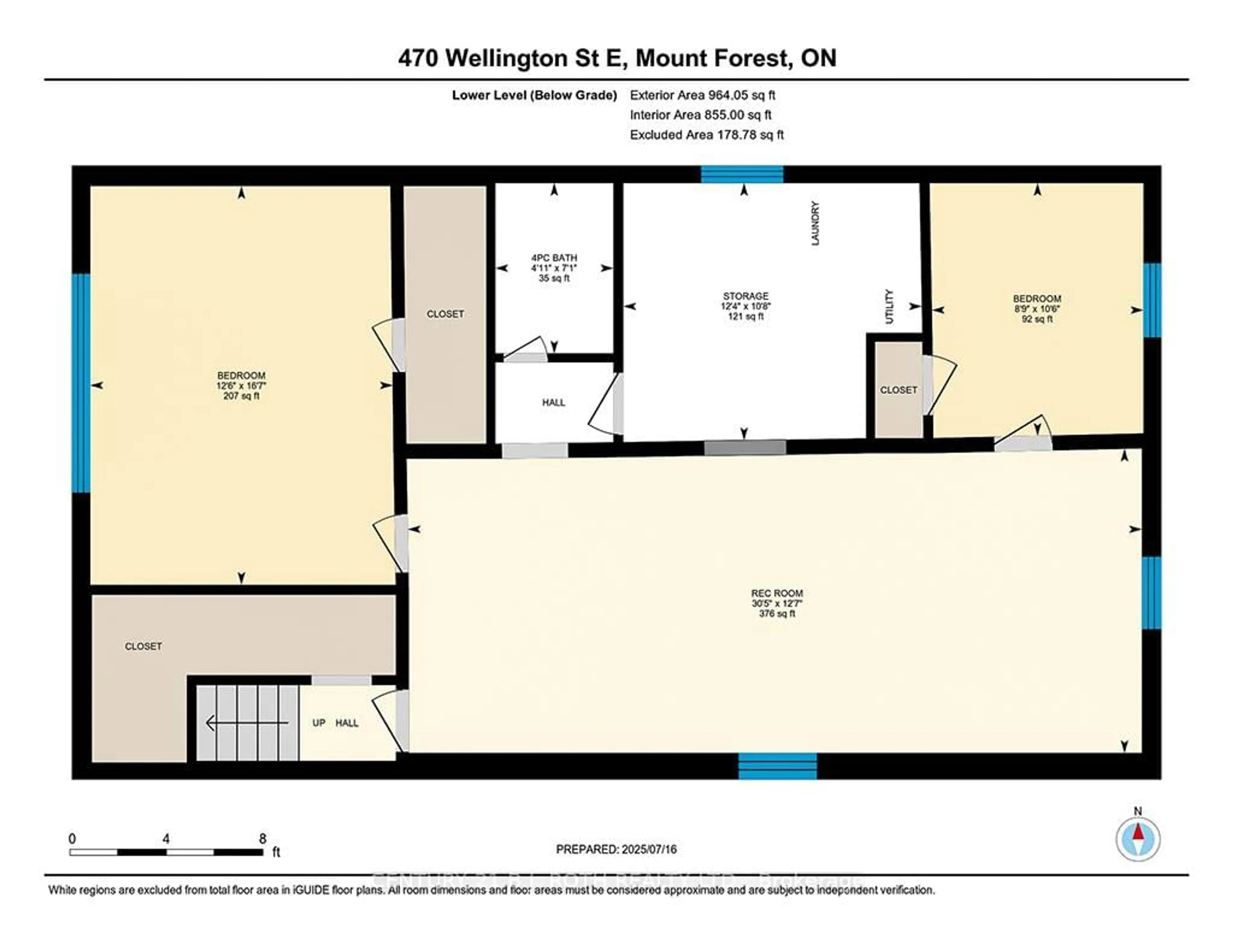 Floor plan for 470 Wellington St, Wellington North Ontario N0G 2L2