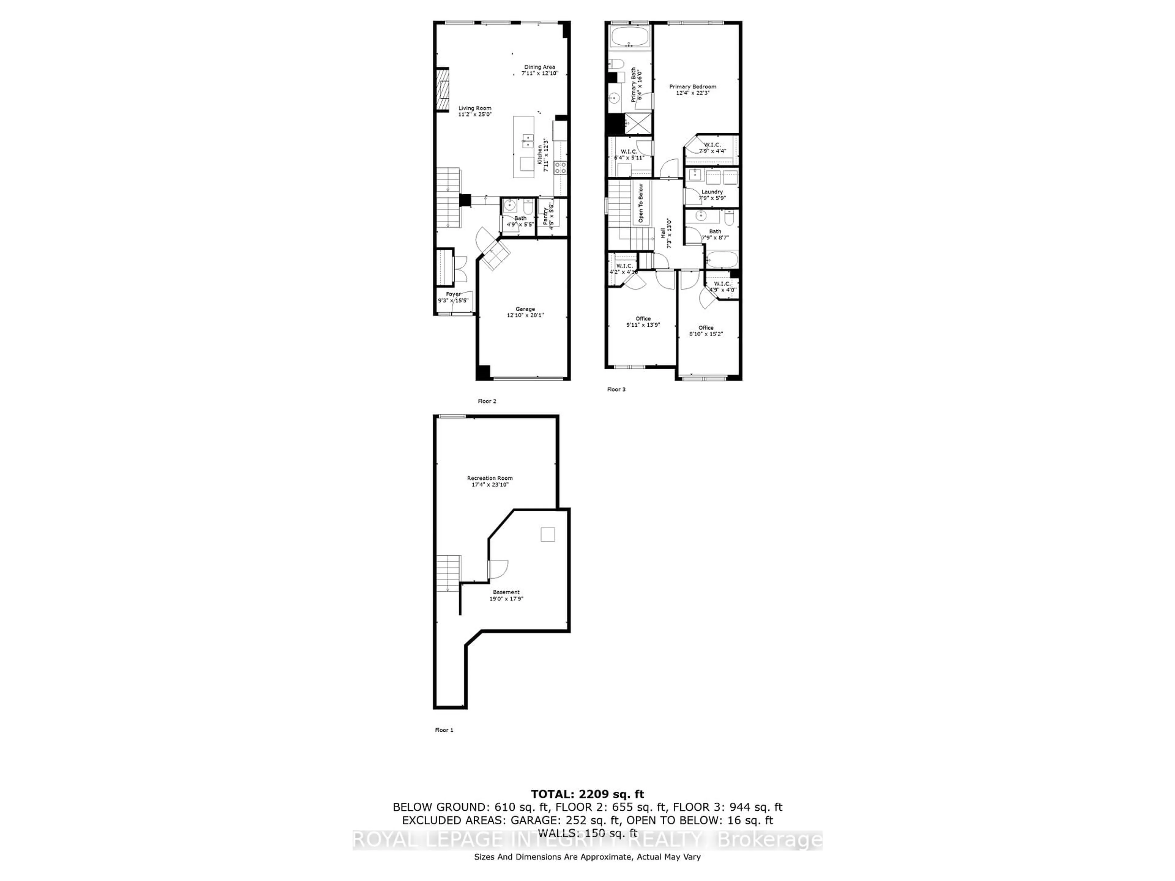 Floor plan for 219 BRAMBLING Way, Ottawa Ontario K2J 0E4