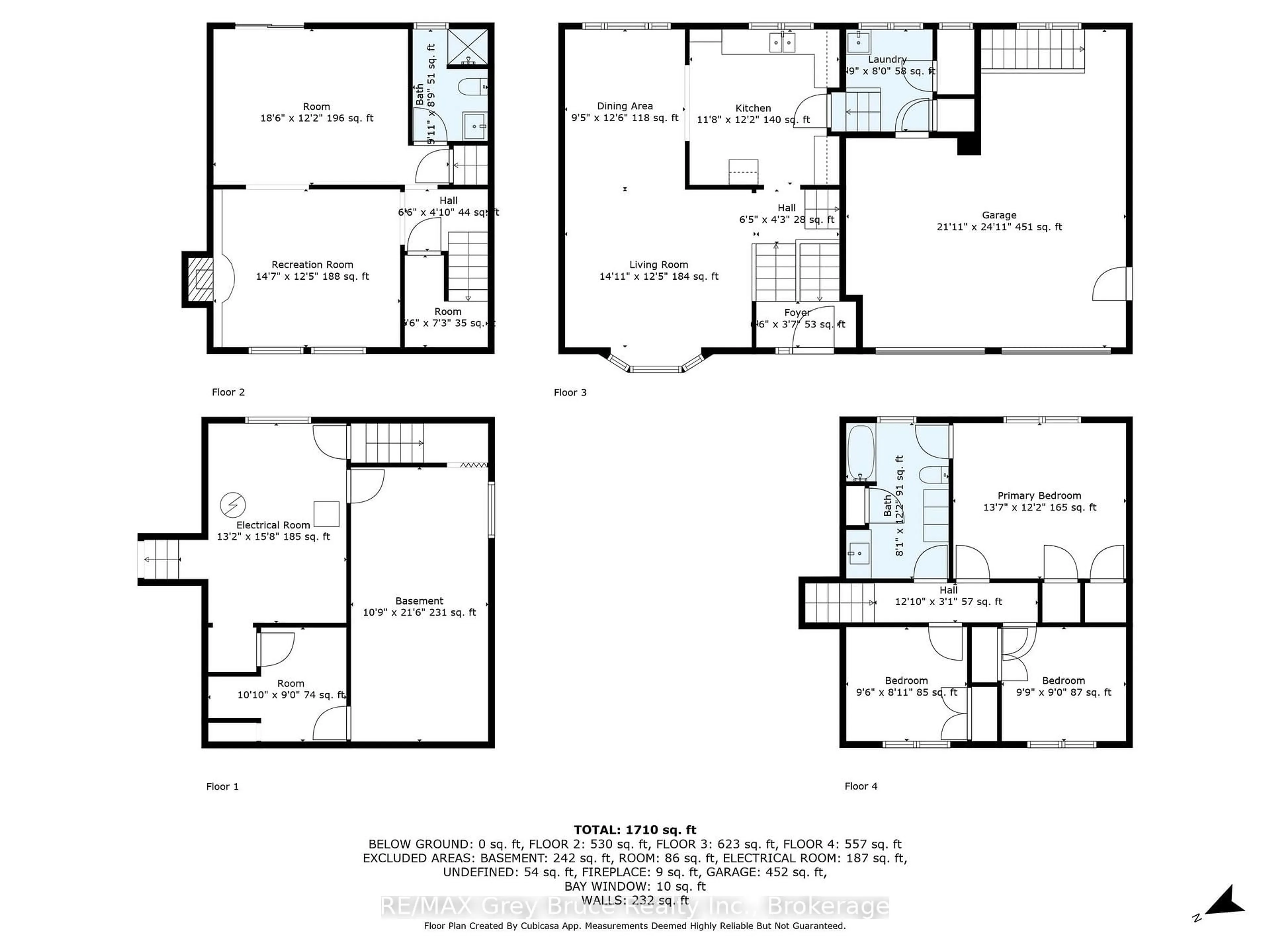 Floor plan for 887 nodwell Crt, Saugeen Shores Ontario N0H 2C4