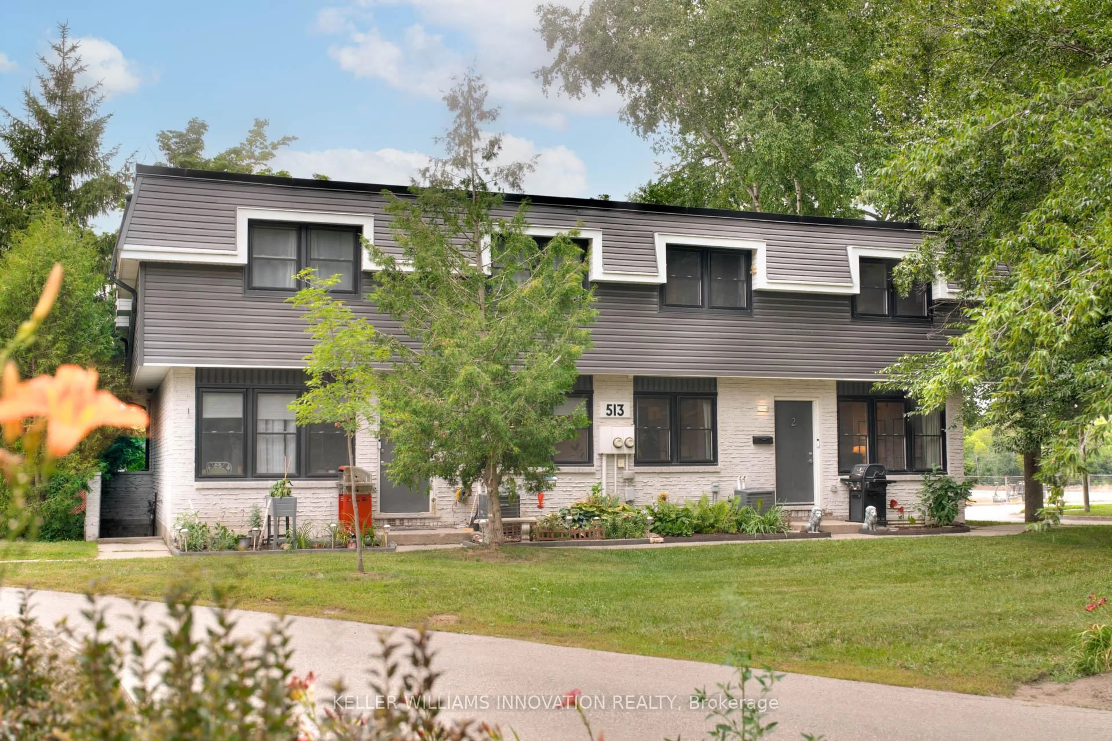 Home with brick exterior material, street for 513 Quiet Pl #2, Waterloo Ontario N2L 5L6