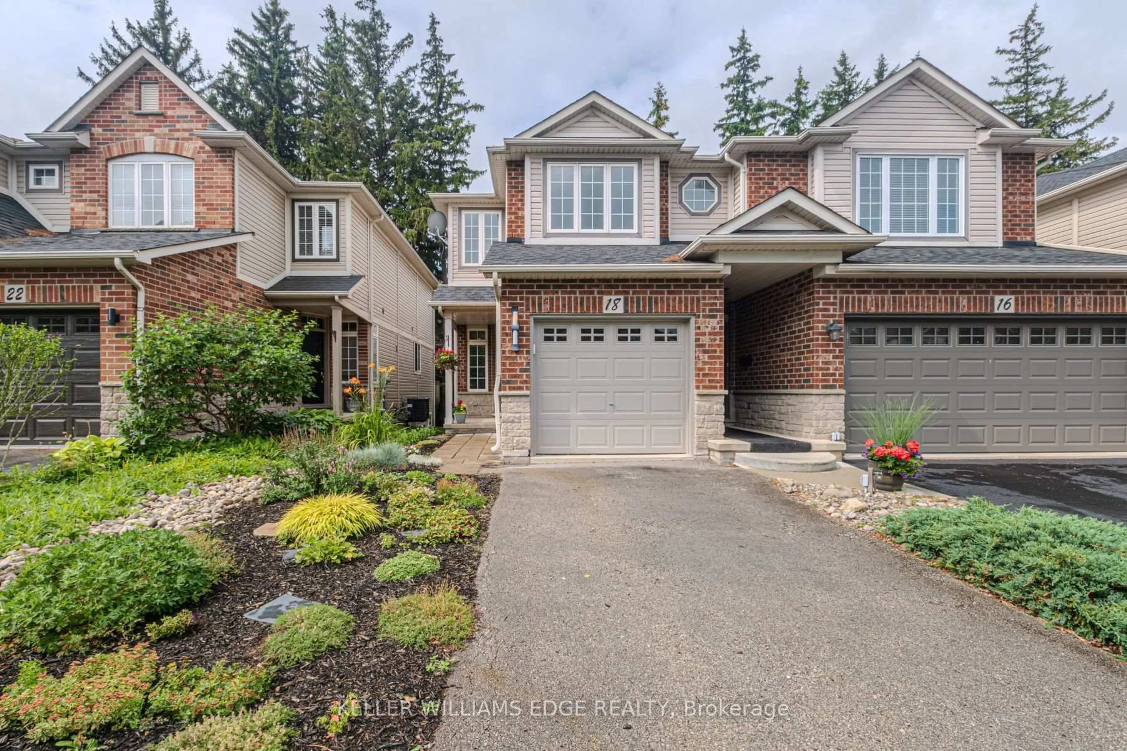 Home with brick exterior material, street for 18 Sunnycroft Crt, Hamilton Ontario L0R 2H4