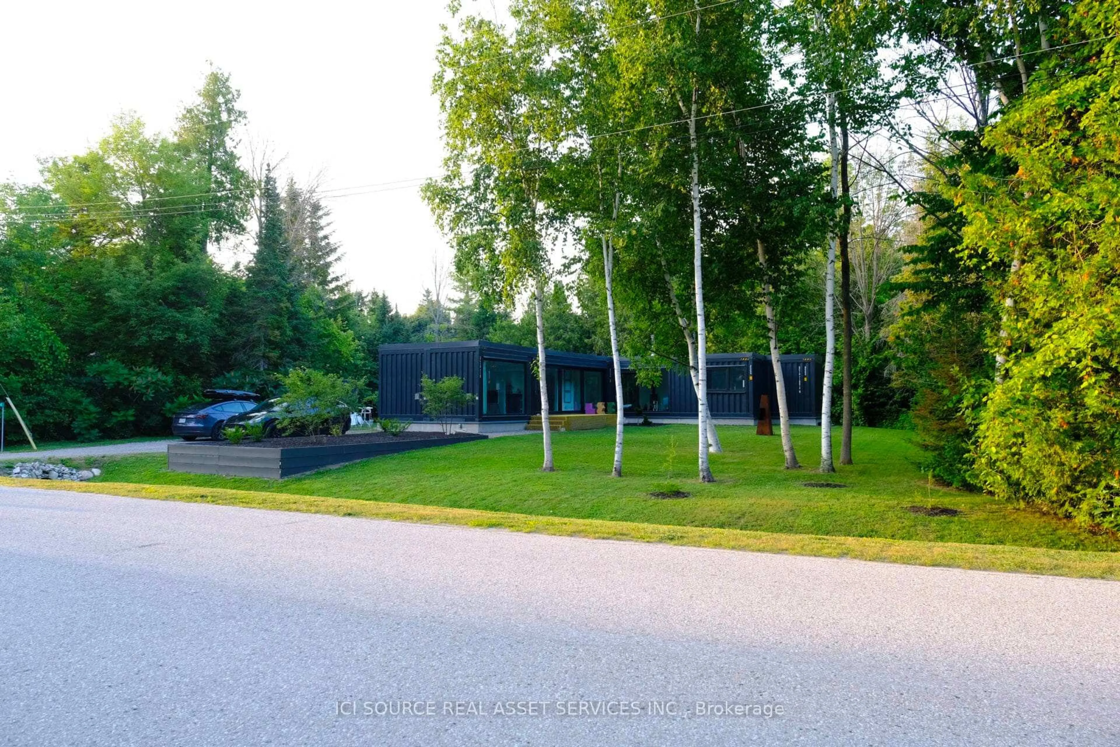 A pic from outside/outdoor area/front of a property/back of a property/a pic from drone, forest/trees view for 24 South Cedar Lane, Kincardine Ontario N0G 2T0