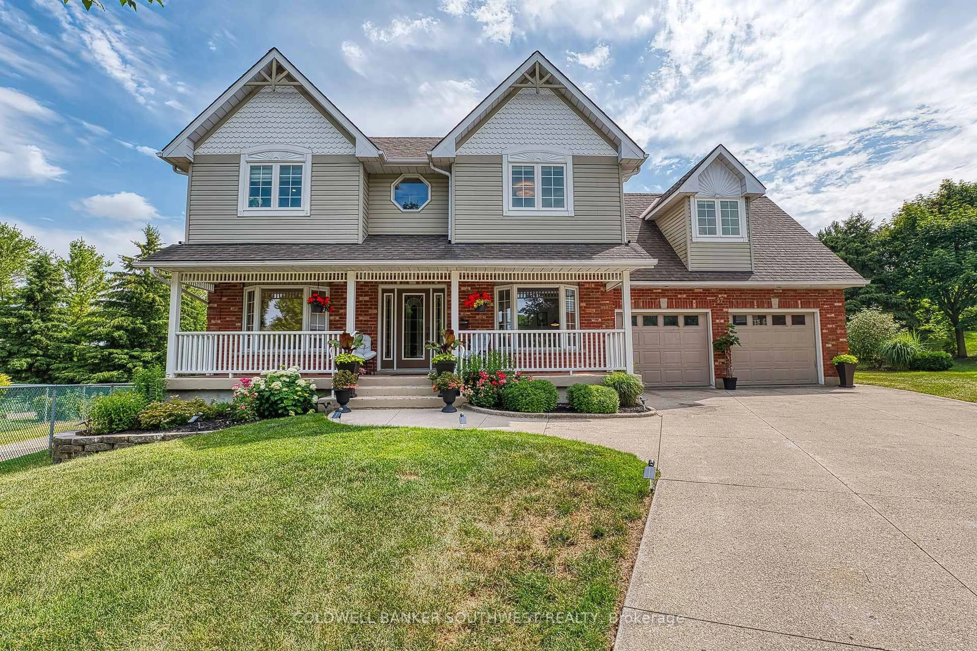 Home with brick exterior material, street for 57 Mc Queen Crt, Stratford Ontario N4Z 1H5