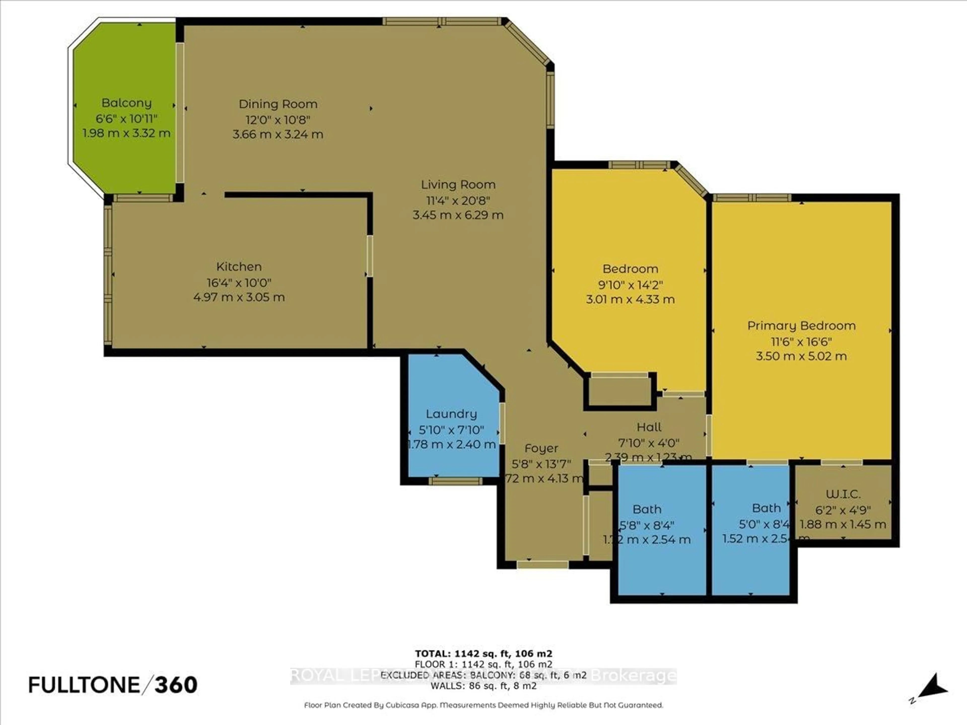 Floor plan for 1500 Riverside Dr #1603, Ottawa Ontario K1G 4J4