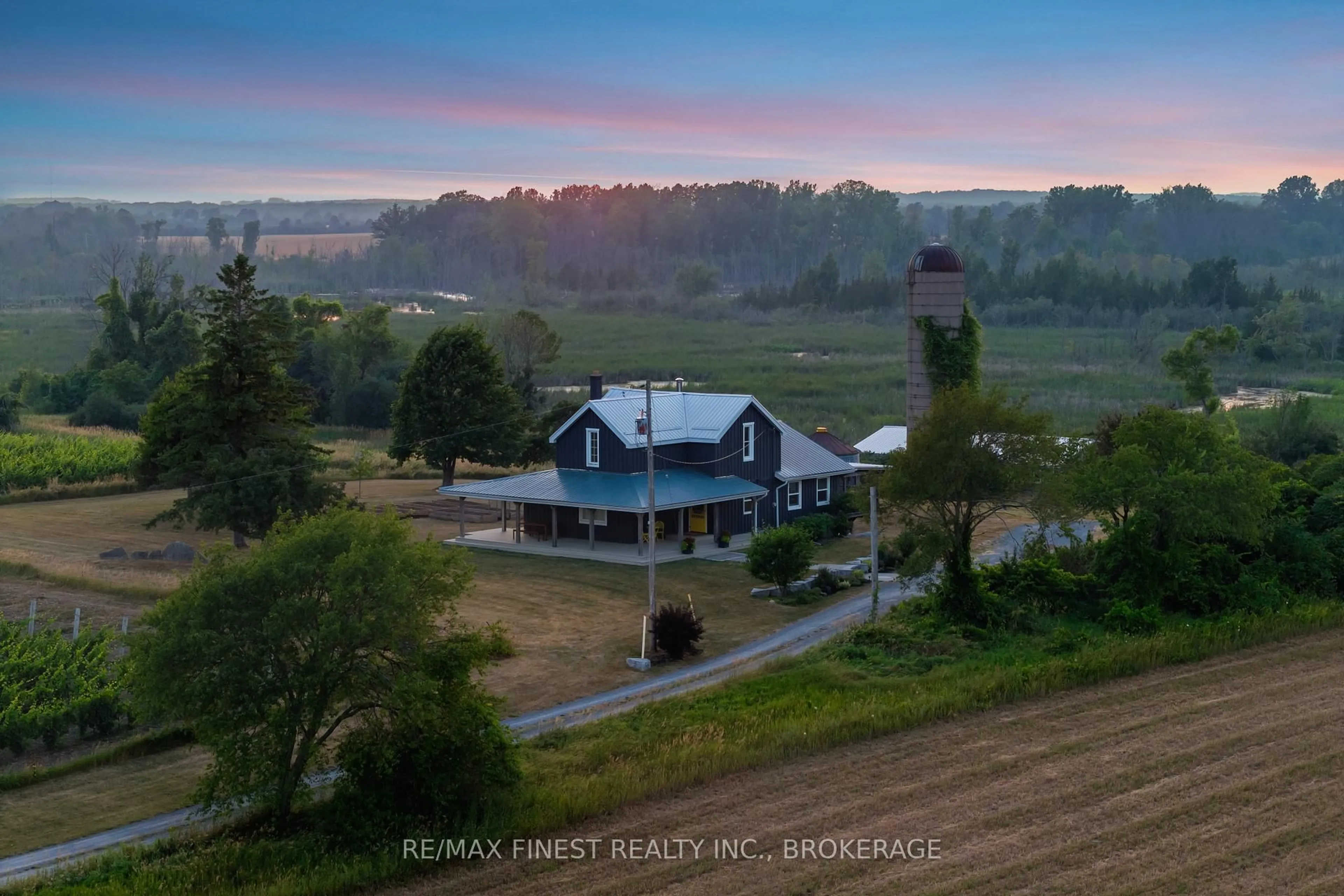 A pic from outside/outdoor area/front of a property/back of a property/a pic from drone, unknown for 972 Danforth Rd, Prince Edward County Ontario K0K 2J0