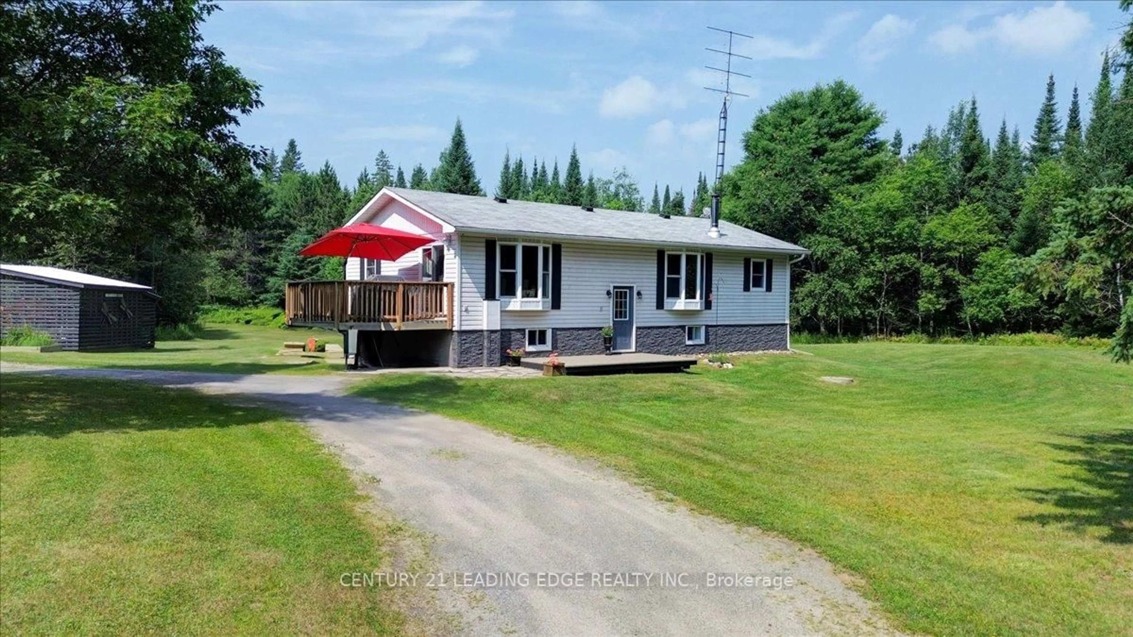 A pic from outside/outdoor area/front of a property/back of a property/a pic from drone, street for 281 Crawford Rd, Bancroft Ontario K0L 2L0