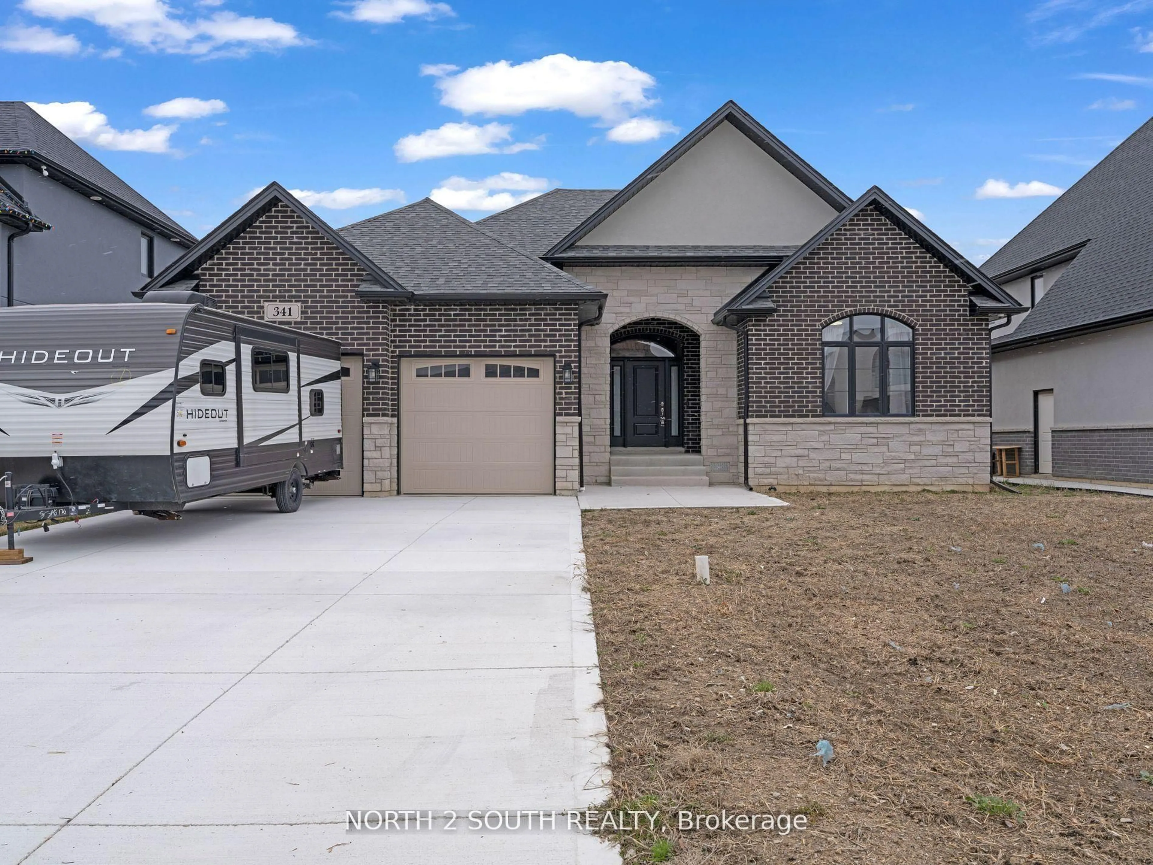 Home with brick exterior material, street for 341 Benson Crt, Amherstburg Ontario N9V 0G7