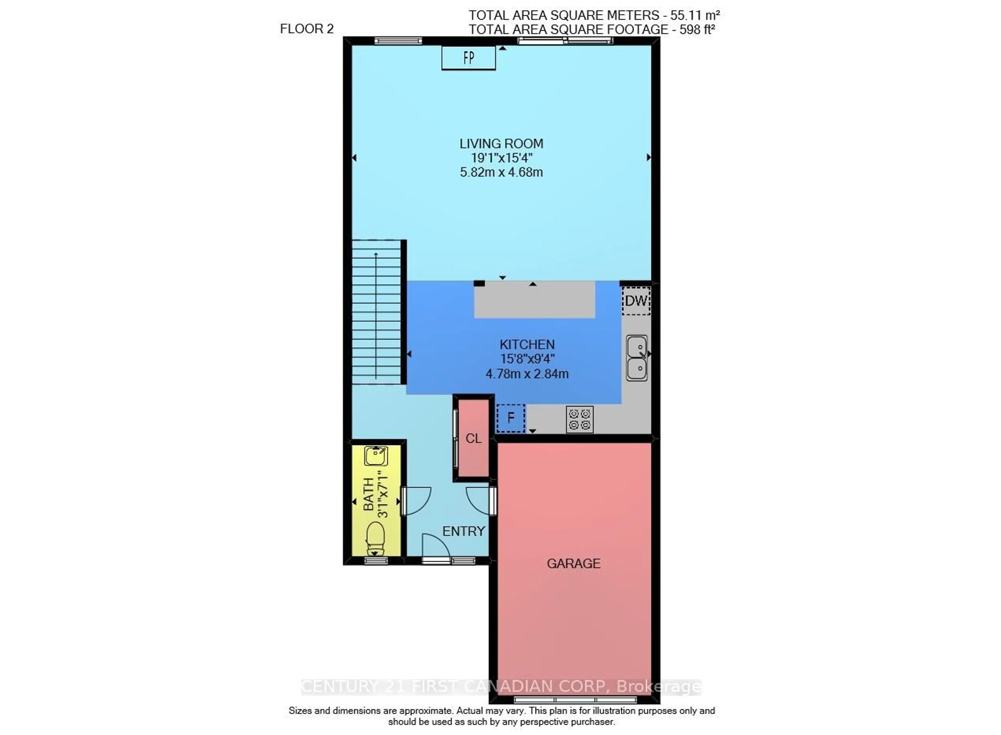 Floor plan for 9 Ailsa Pl #11, London South Ontario N5Z 4Z6