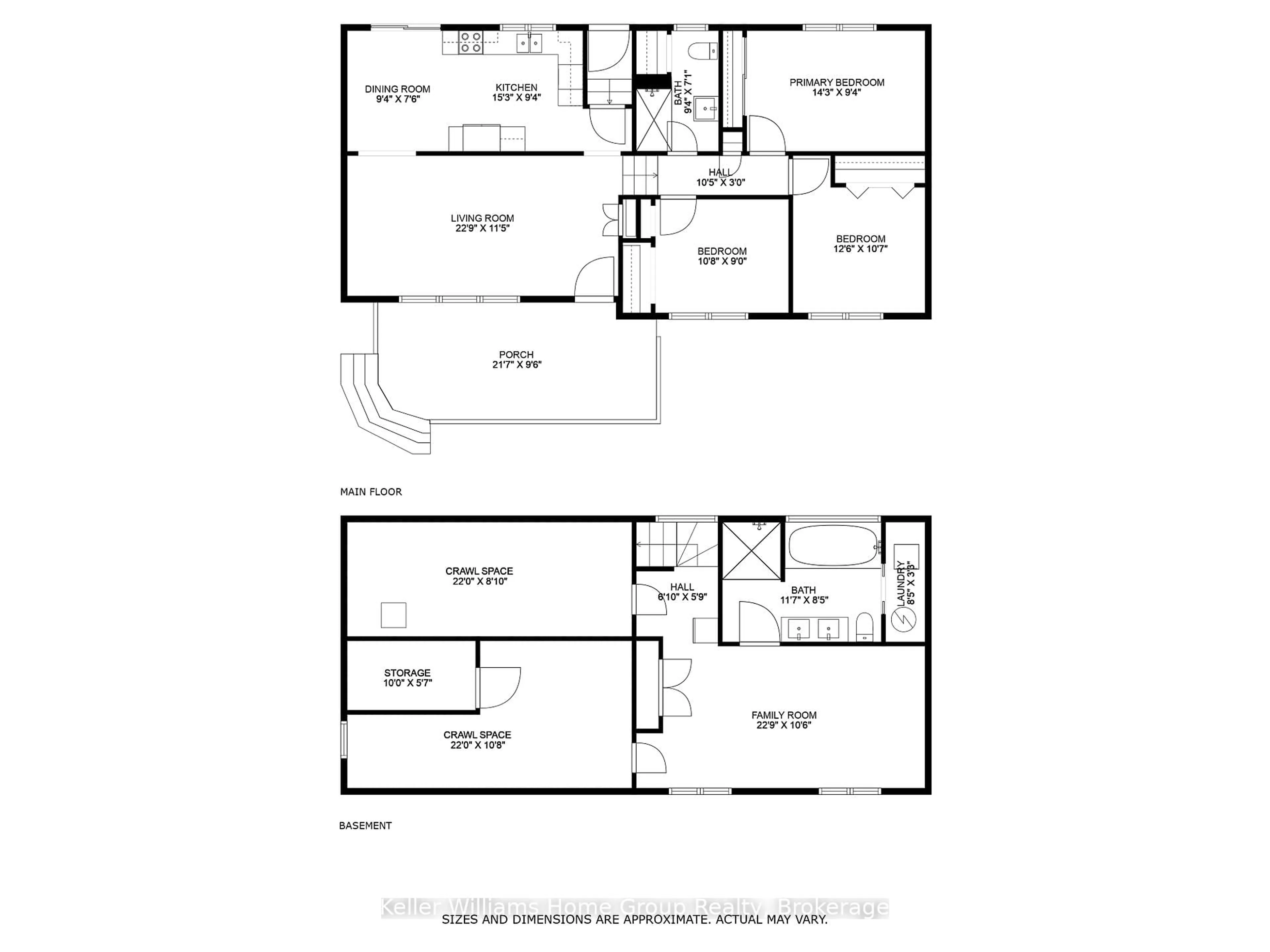 Floor plan for 11 Kilbourne Cres, St. Catharines Ontario L2M 3E3