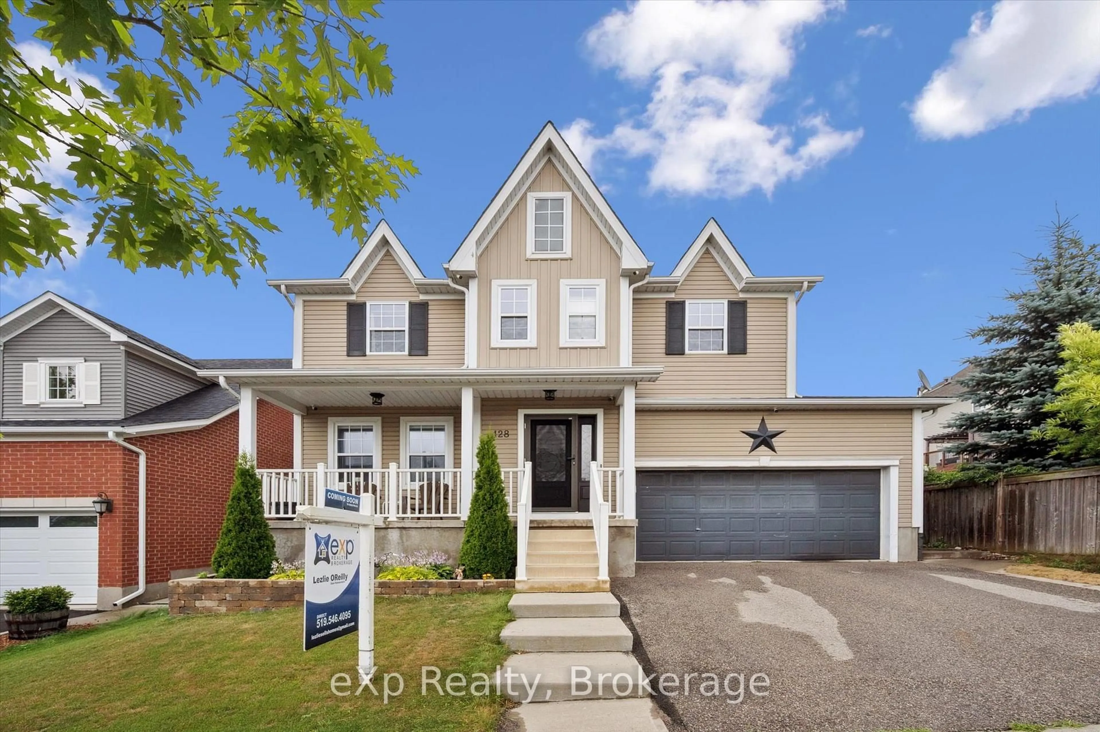 Home with vinyl exterior material, street for 128 Winston St, Guelph/Eramosa Ontario N0B 2K0
