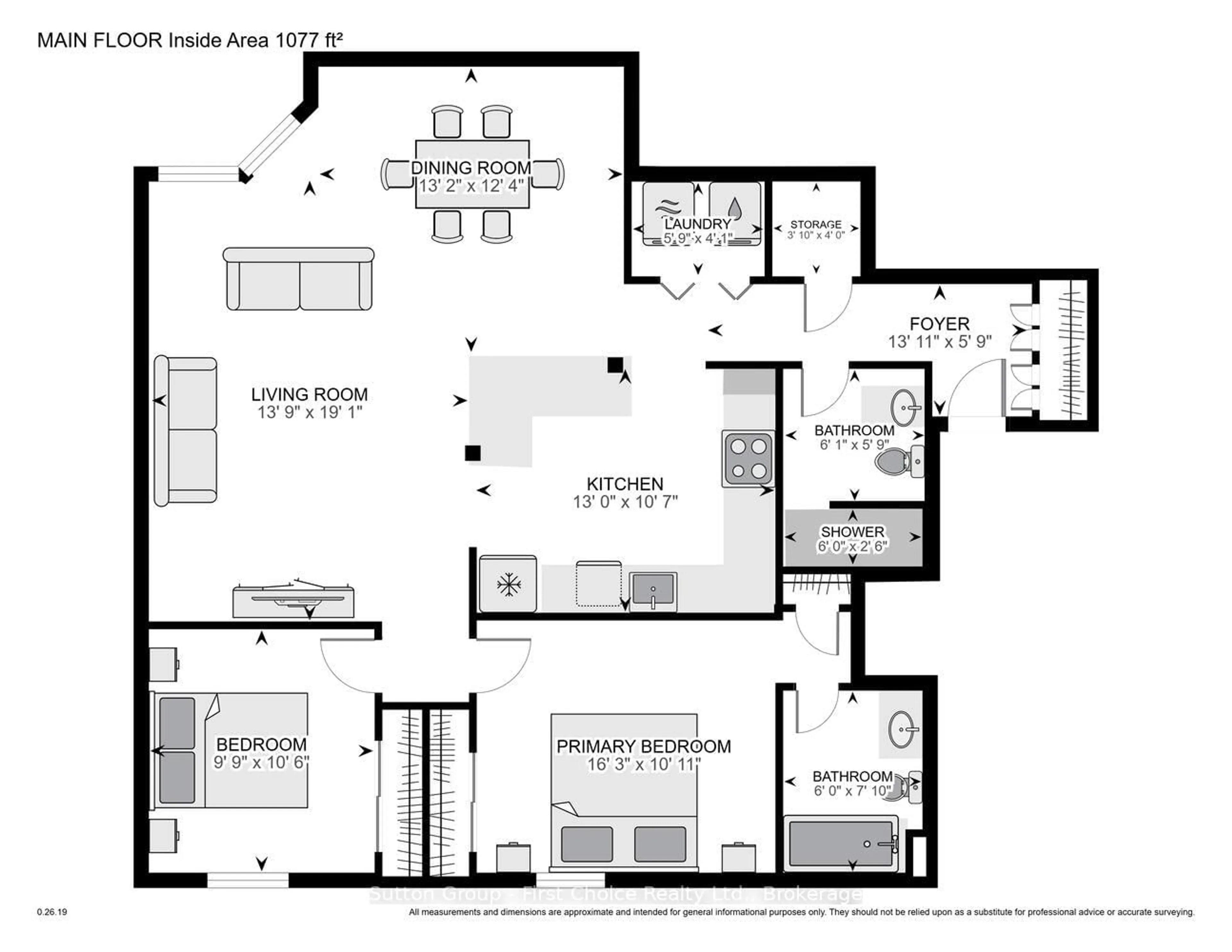 Floor plan for 11 Cobourg St #401, Stratford Ontario N5A 3E4