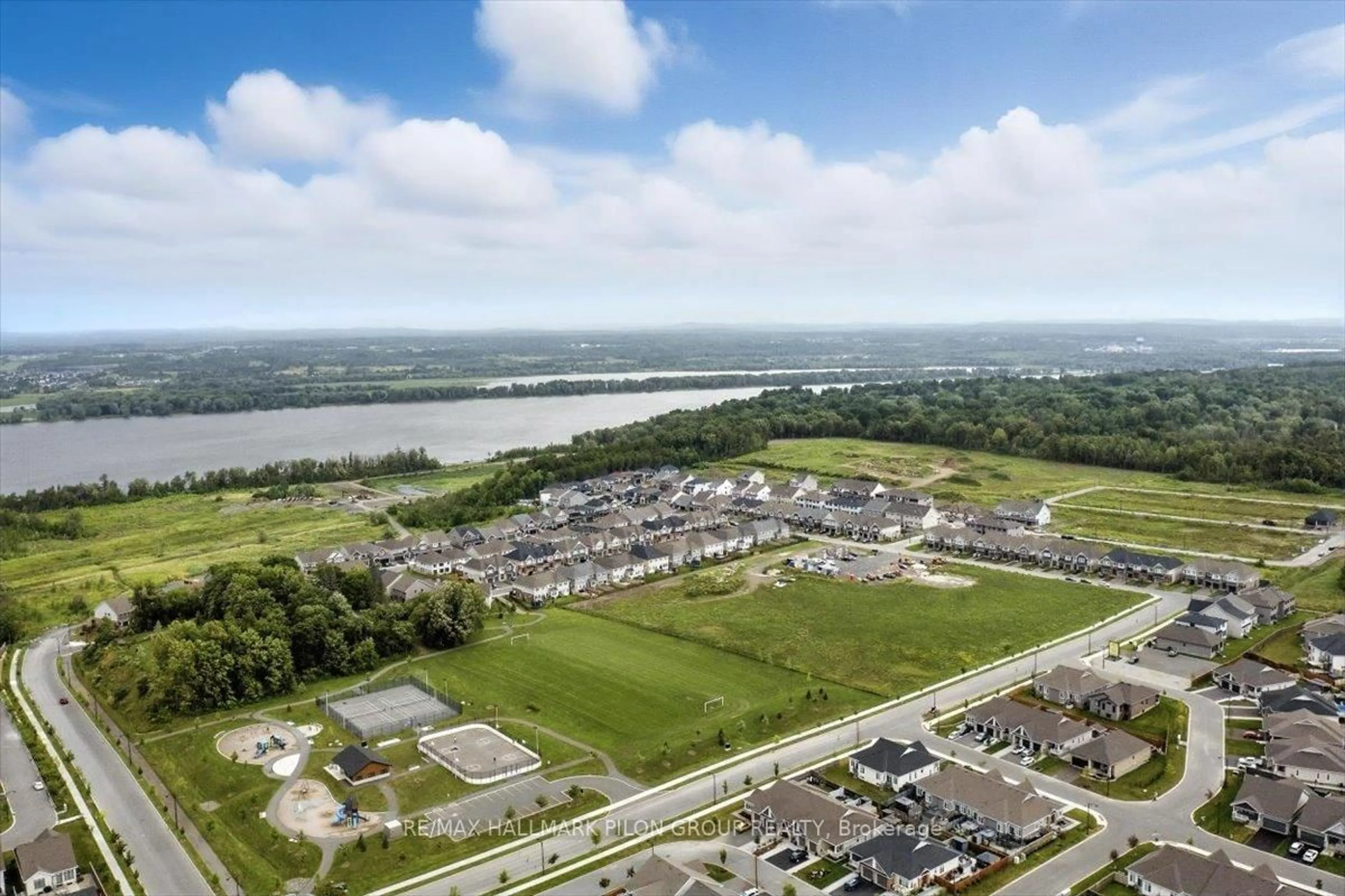 A pic from outside/outdoor area/front of a property/back of a property/a pic from drone, water/lake/river/ocean view for 943 Geographe Terr, Orleans Ontario K4A 1J7