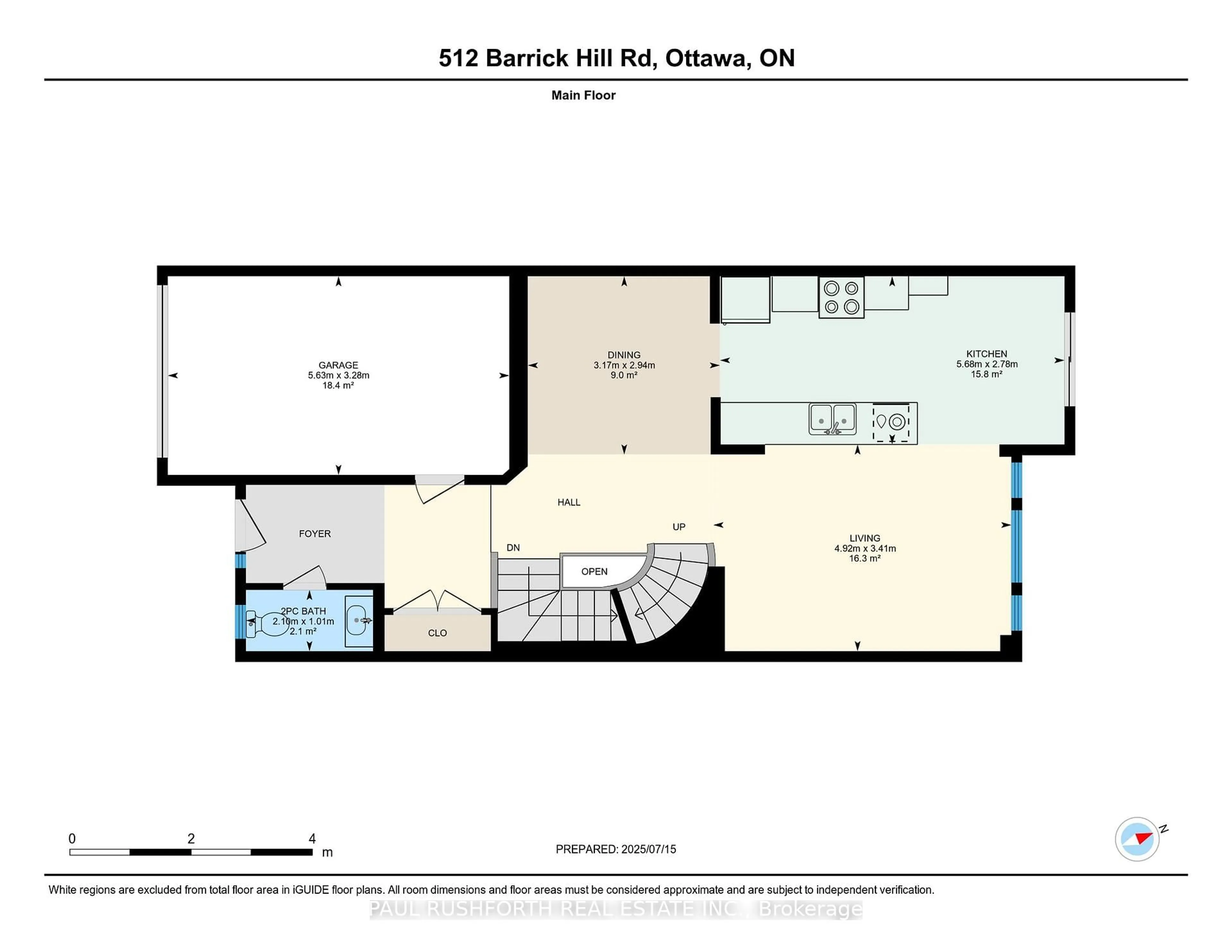 Floor plan for 512 Barrick Hill Rd, Ottawa Ontario K2M 0B5