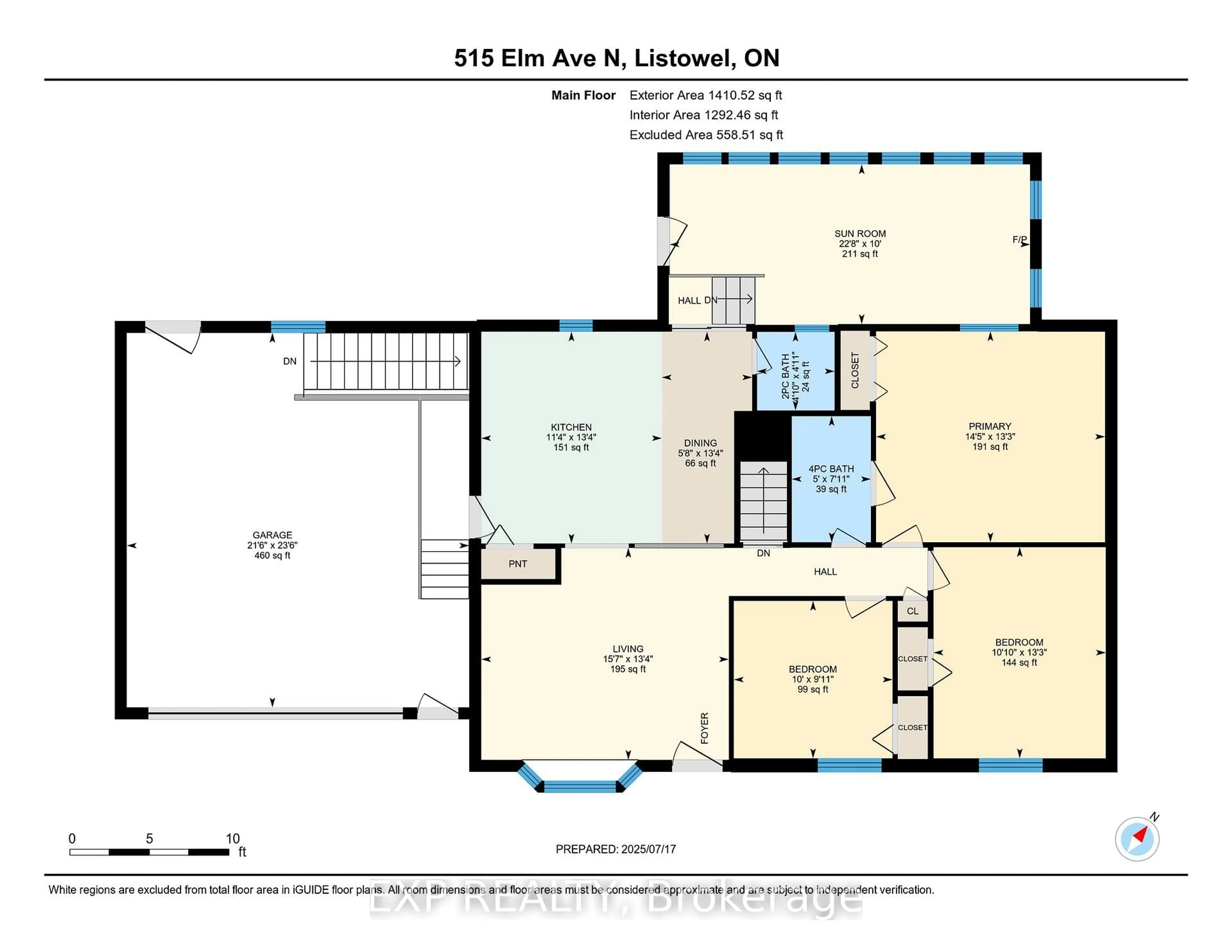 Floor plan for 515 Elm Ave, North Perth Ontario N4W 3G3