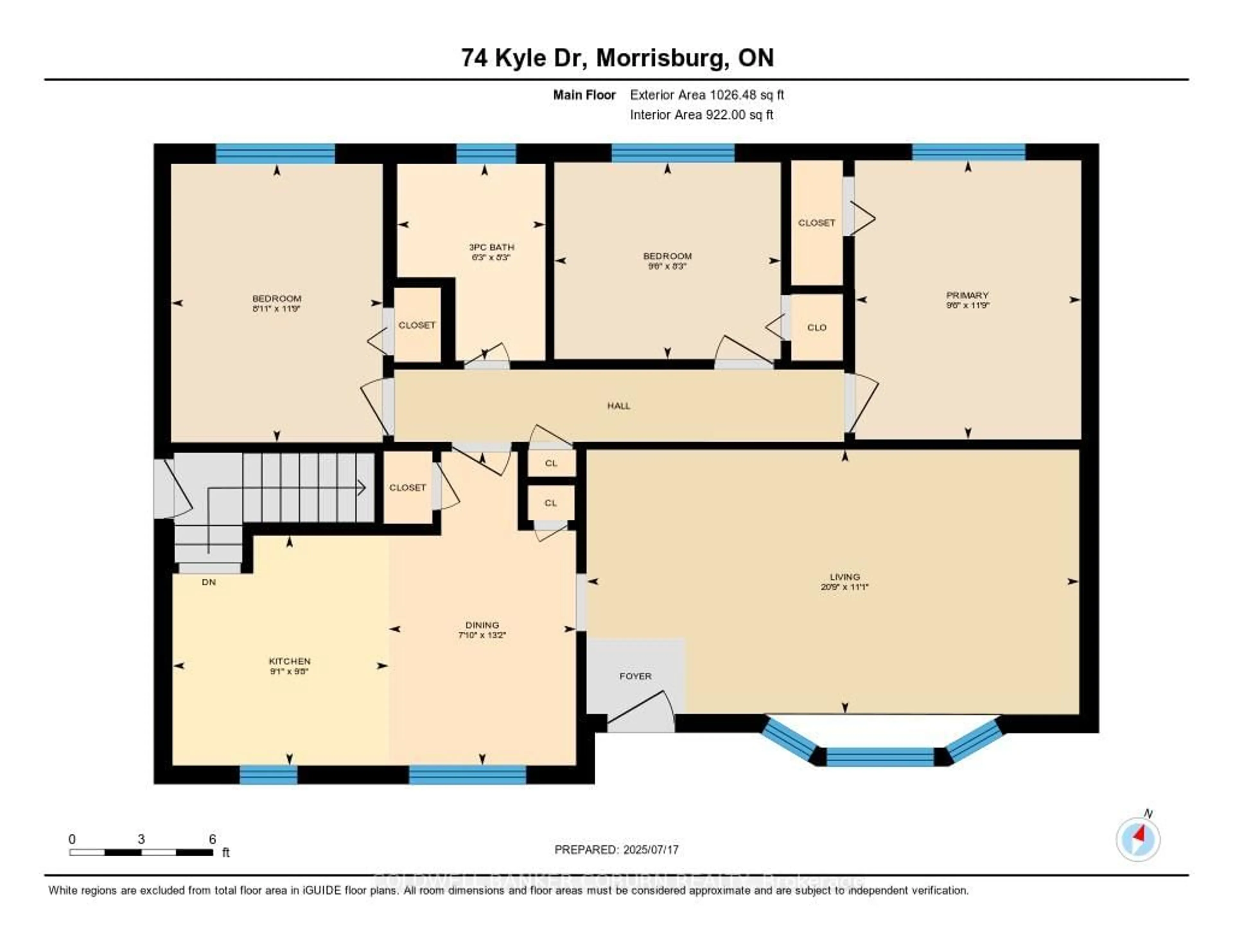 Floor plan for 74 Kyle Dr, South Dundas Ontario K0C 1X0