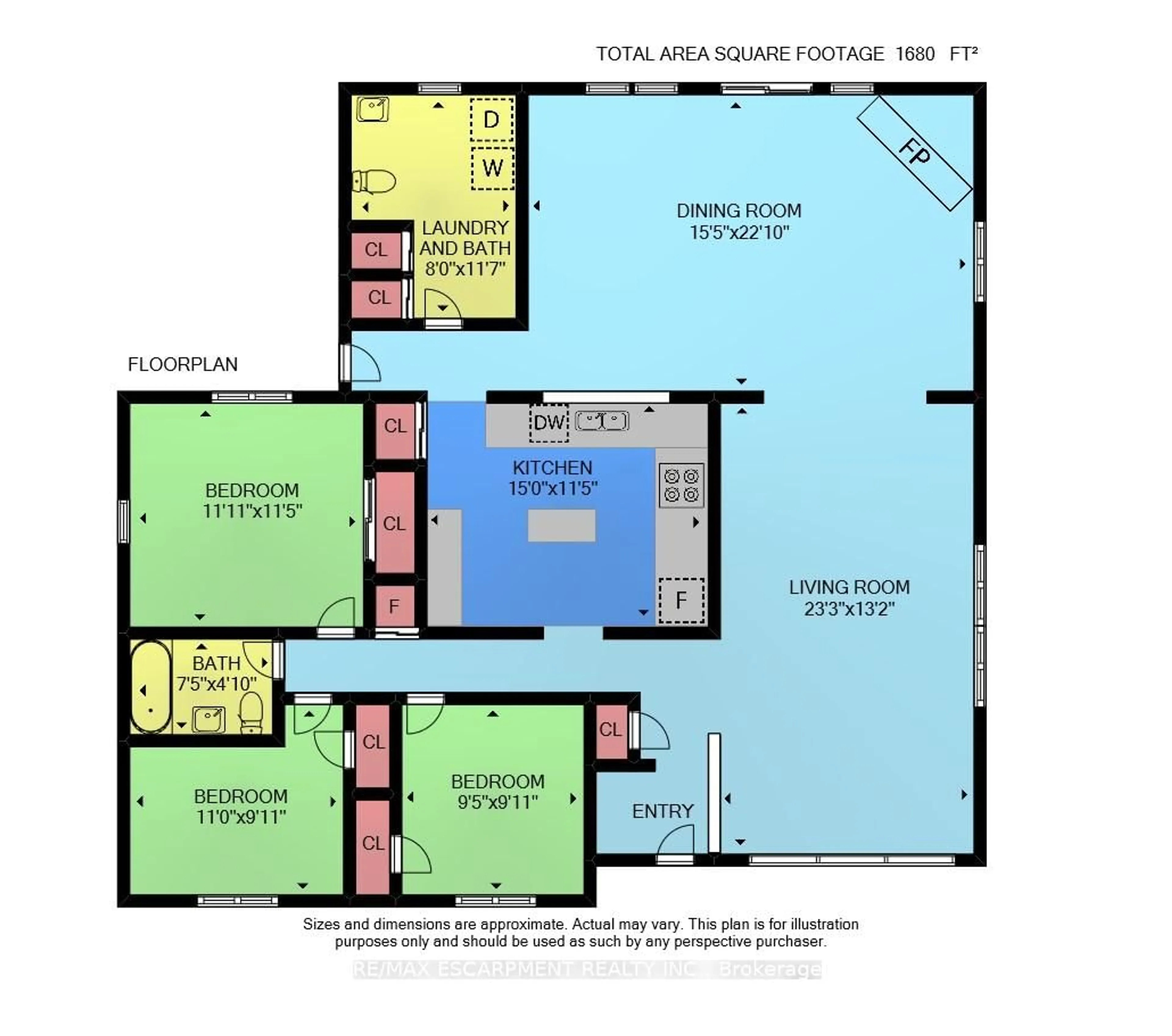 Floor plan for 1954 Grayson Ave, Fort Erie Ontario L2A 5M4