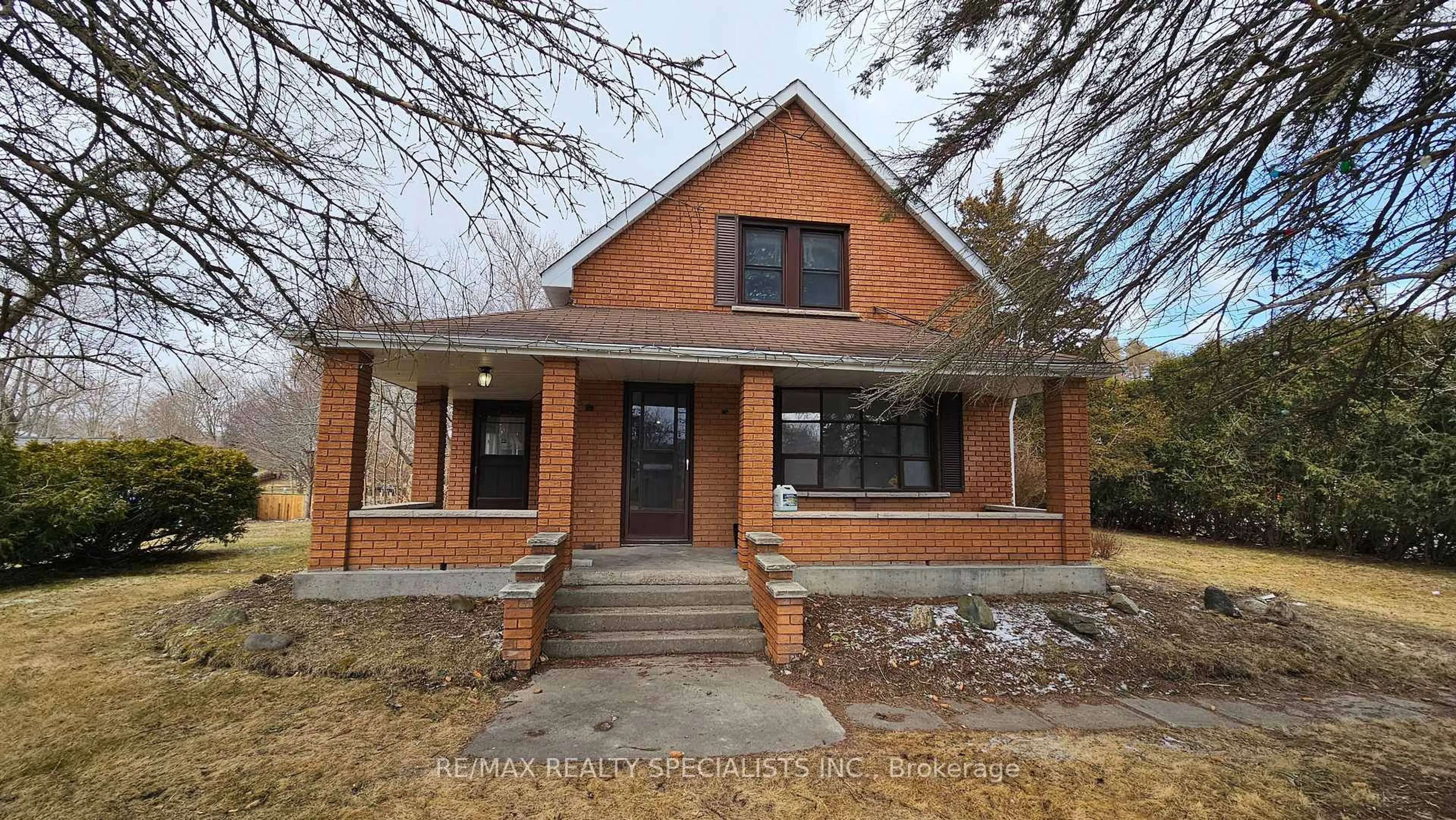 Home with brick exterior material, street for 18130 Telephone Rd, Ingleside Ontario K8V 5P4