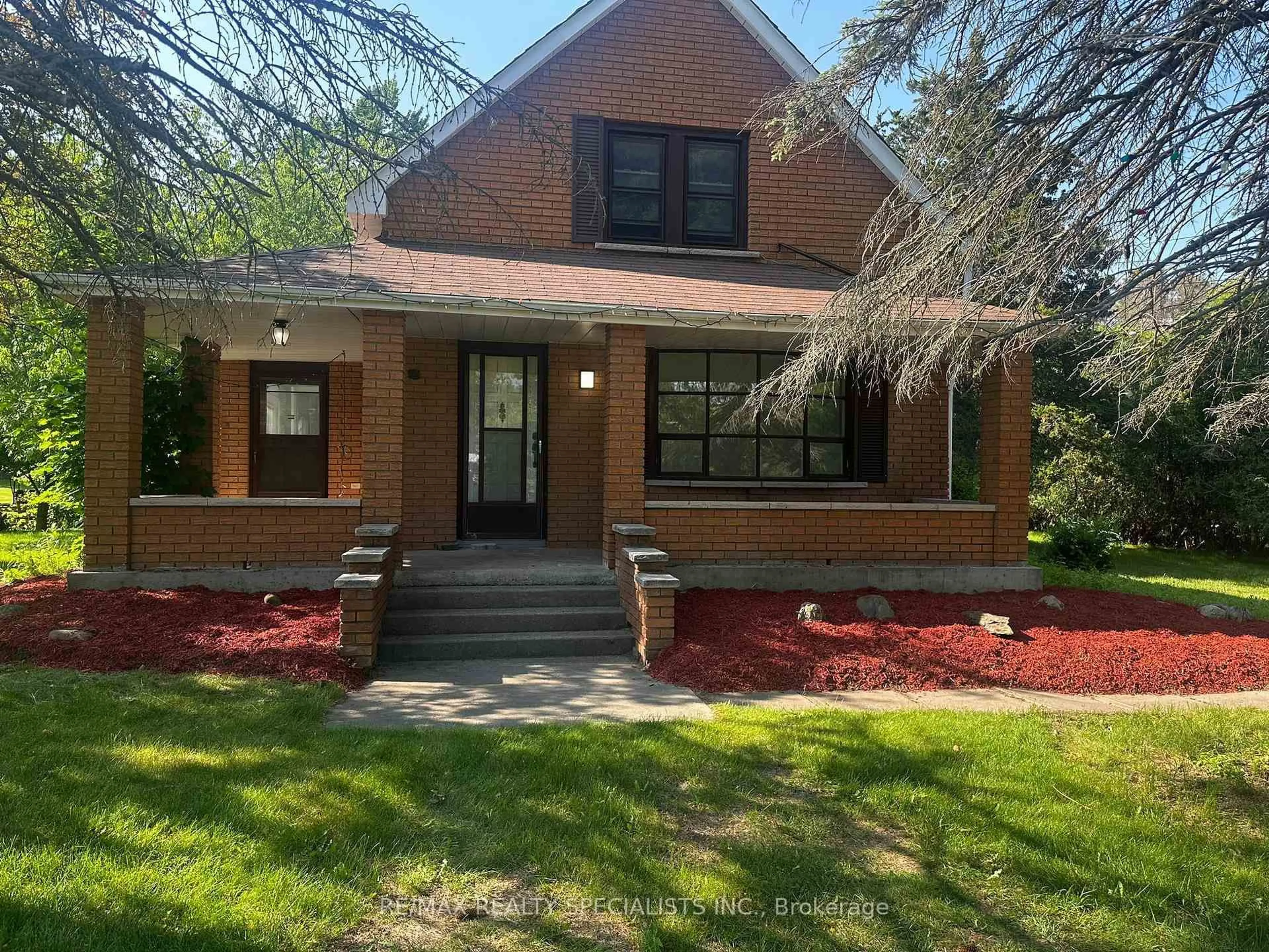 Home with brick exterior material, street for 18130 Telephone Rd, Ingleside Ontario K8V 5P4
