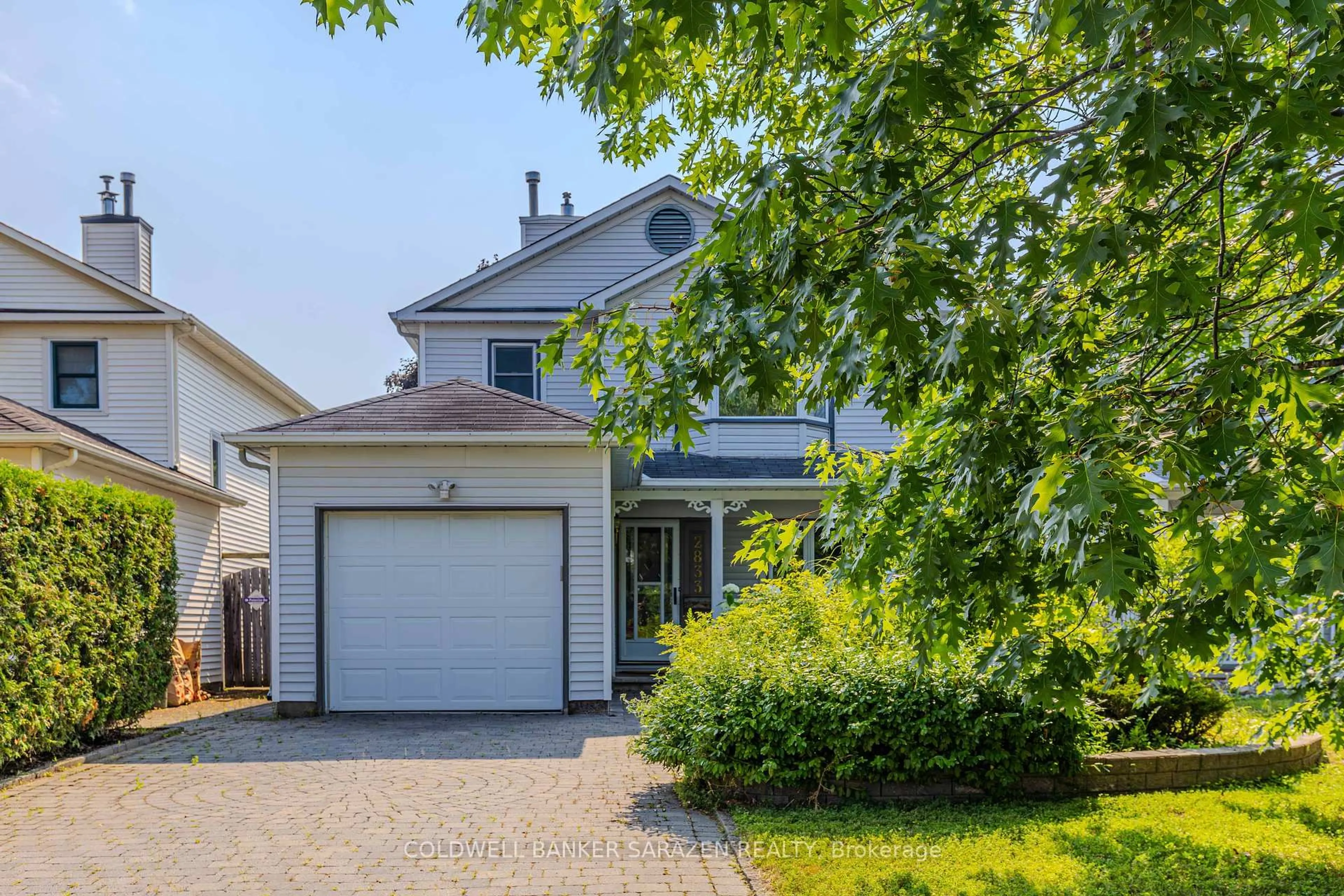 Home with vinyl exterior material, street for 2833 Mozart Crt, Ottawa Ontario K1T 2P6