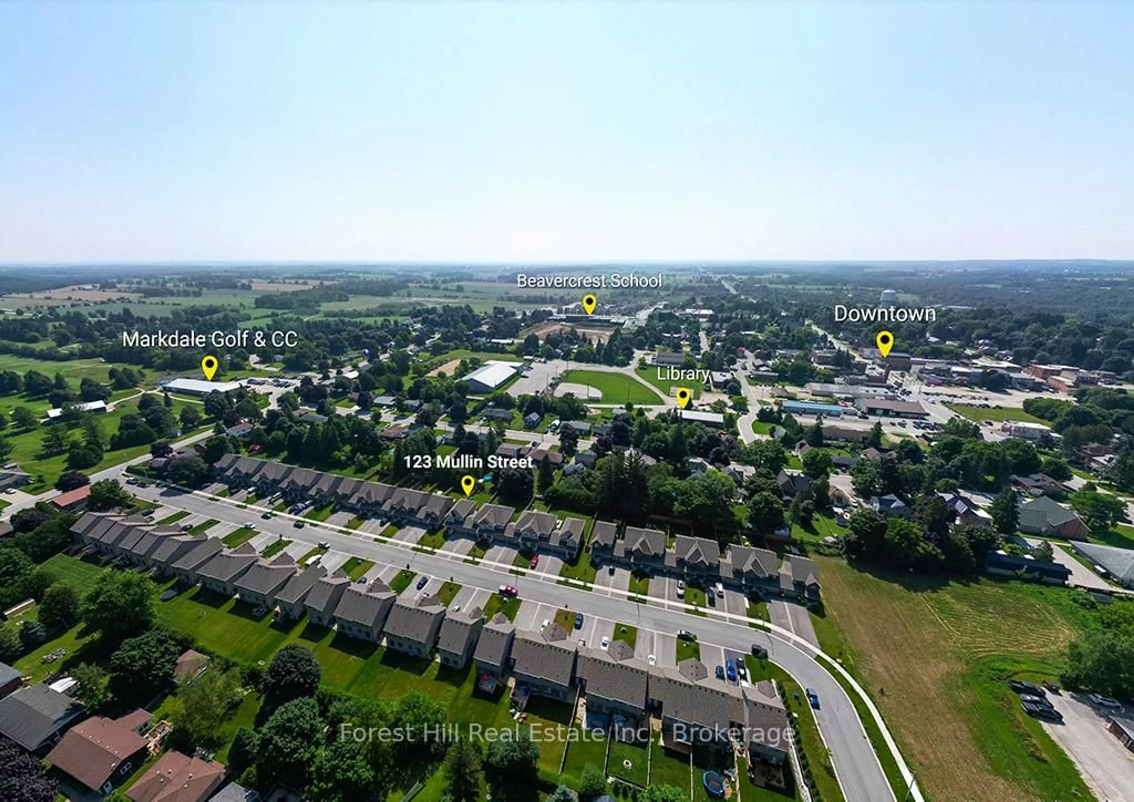 A pic from outside/outdoor area/front of a property/back of a property/a pic from drone, unknown for 123 Mullin St, Grey Highlands Ontario N0C 1H0