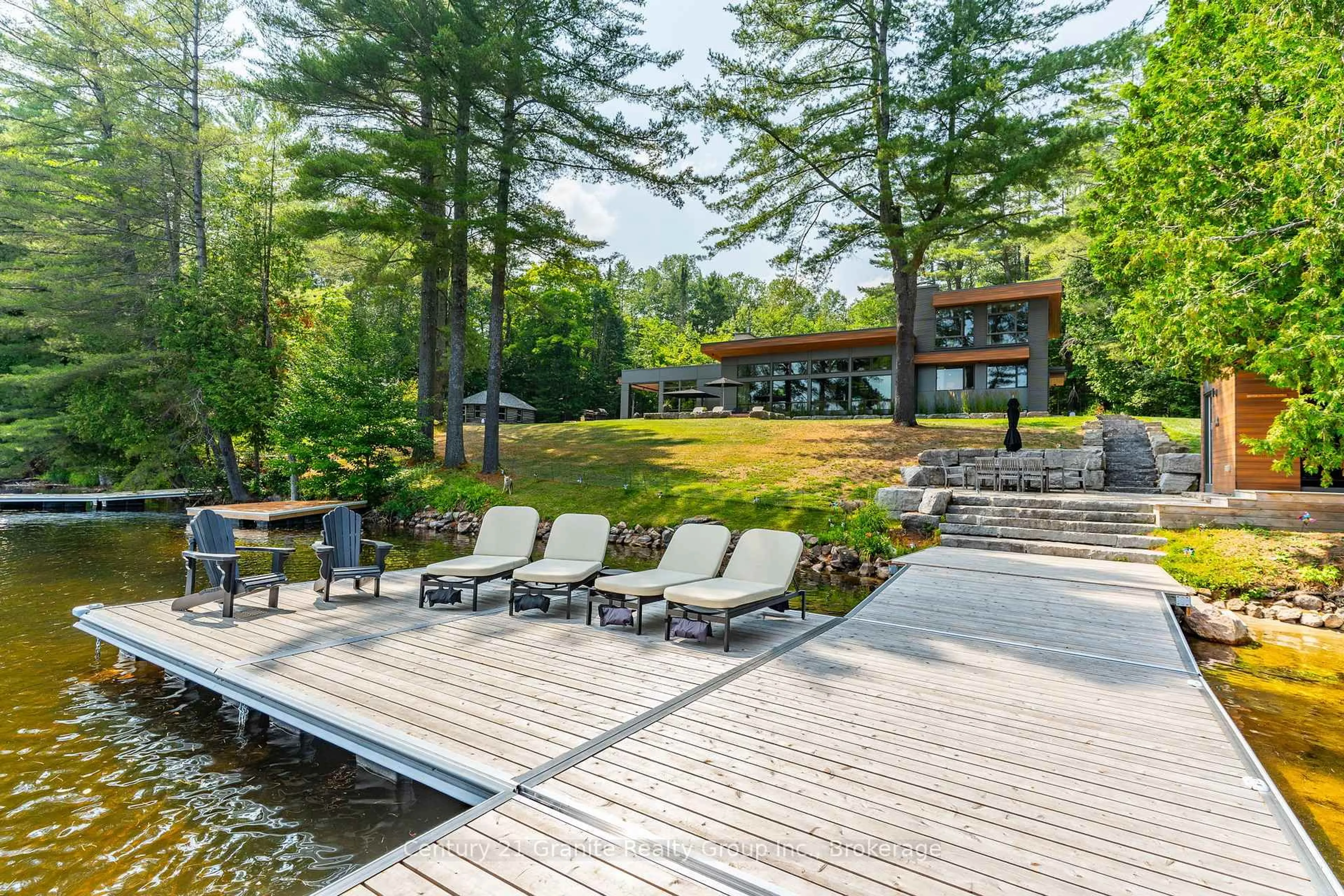 Patio, water/lake/river/ocean view for 1085 Grace Rd, Minden Hills Ontario K0M 2K0