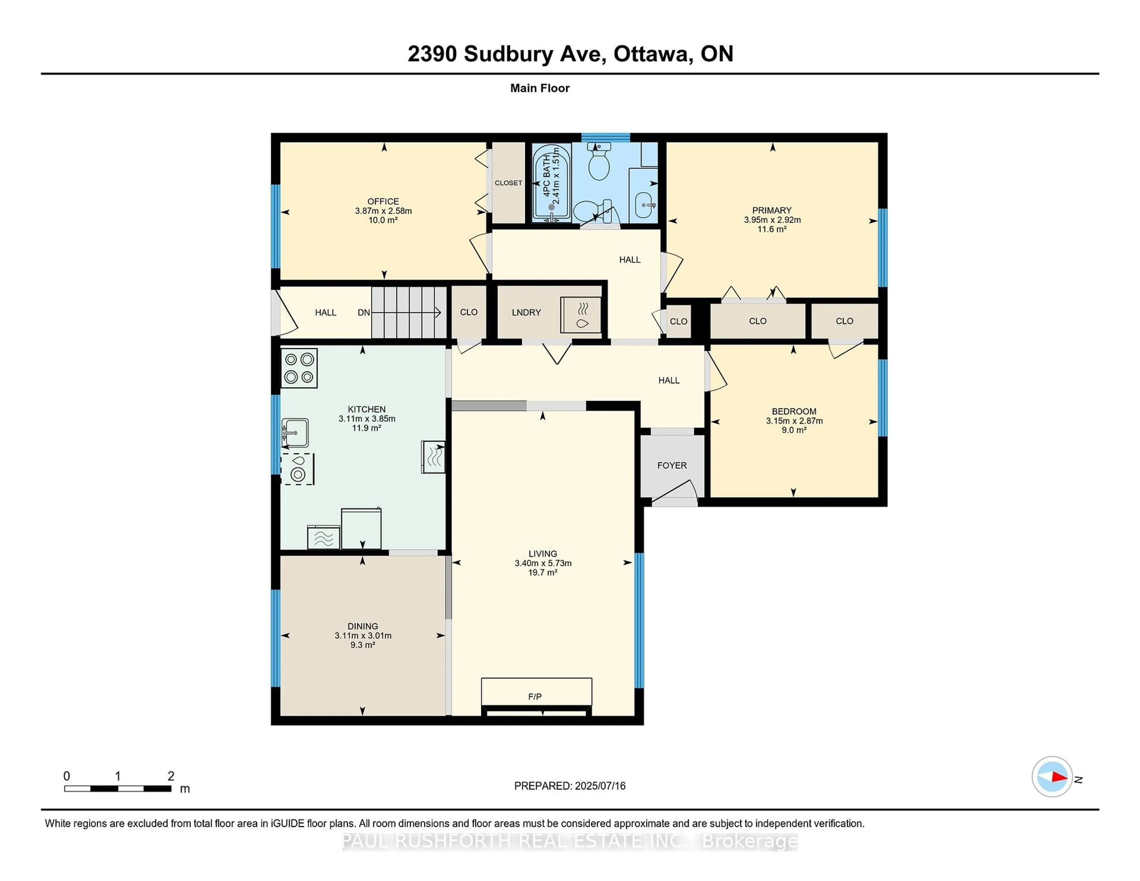 Floor plan for 2390 Sudbury Ave, Ottawa Ontario K2C 1L8