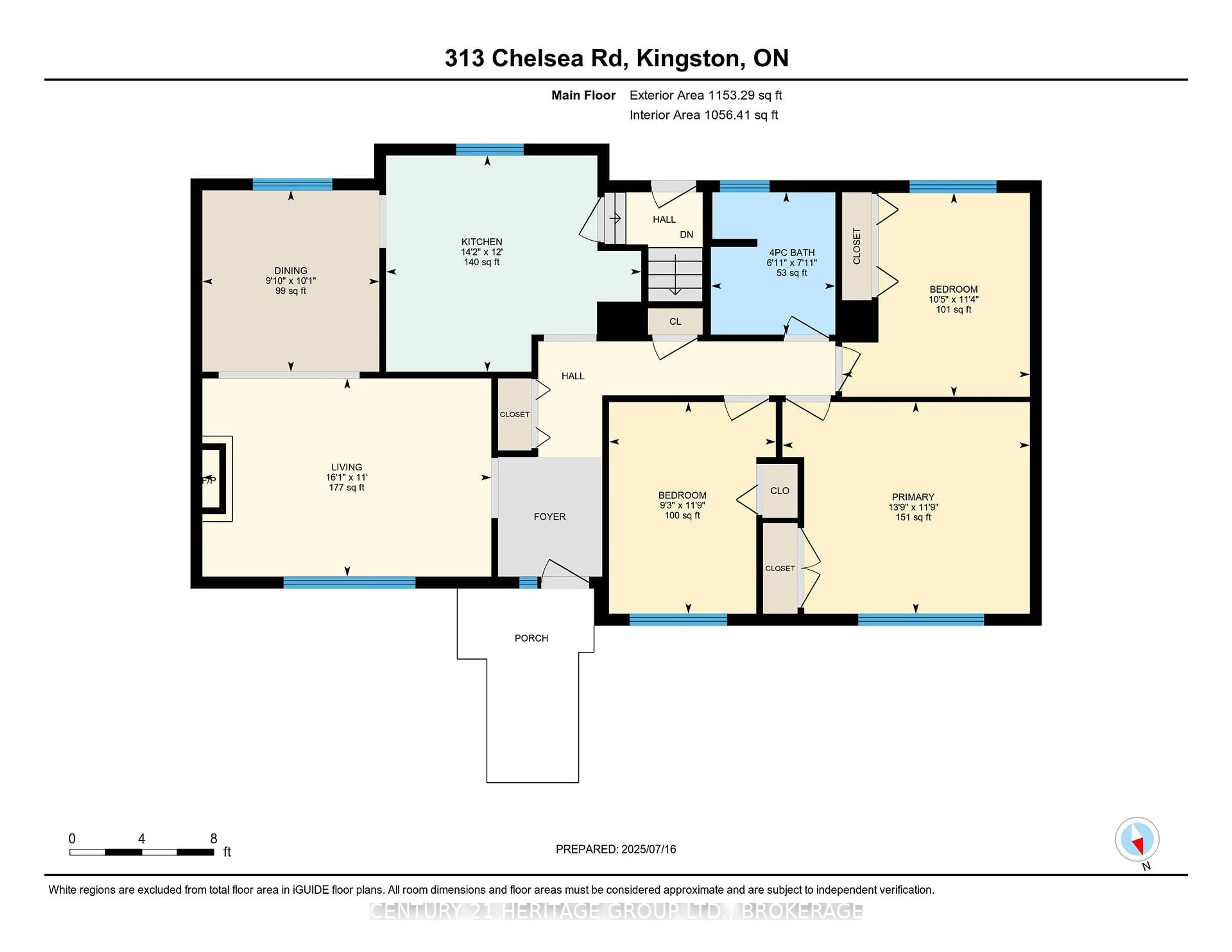 Floor plan for 313 Chelsea Rd, Kingston Ontario K7M 3Z5