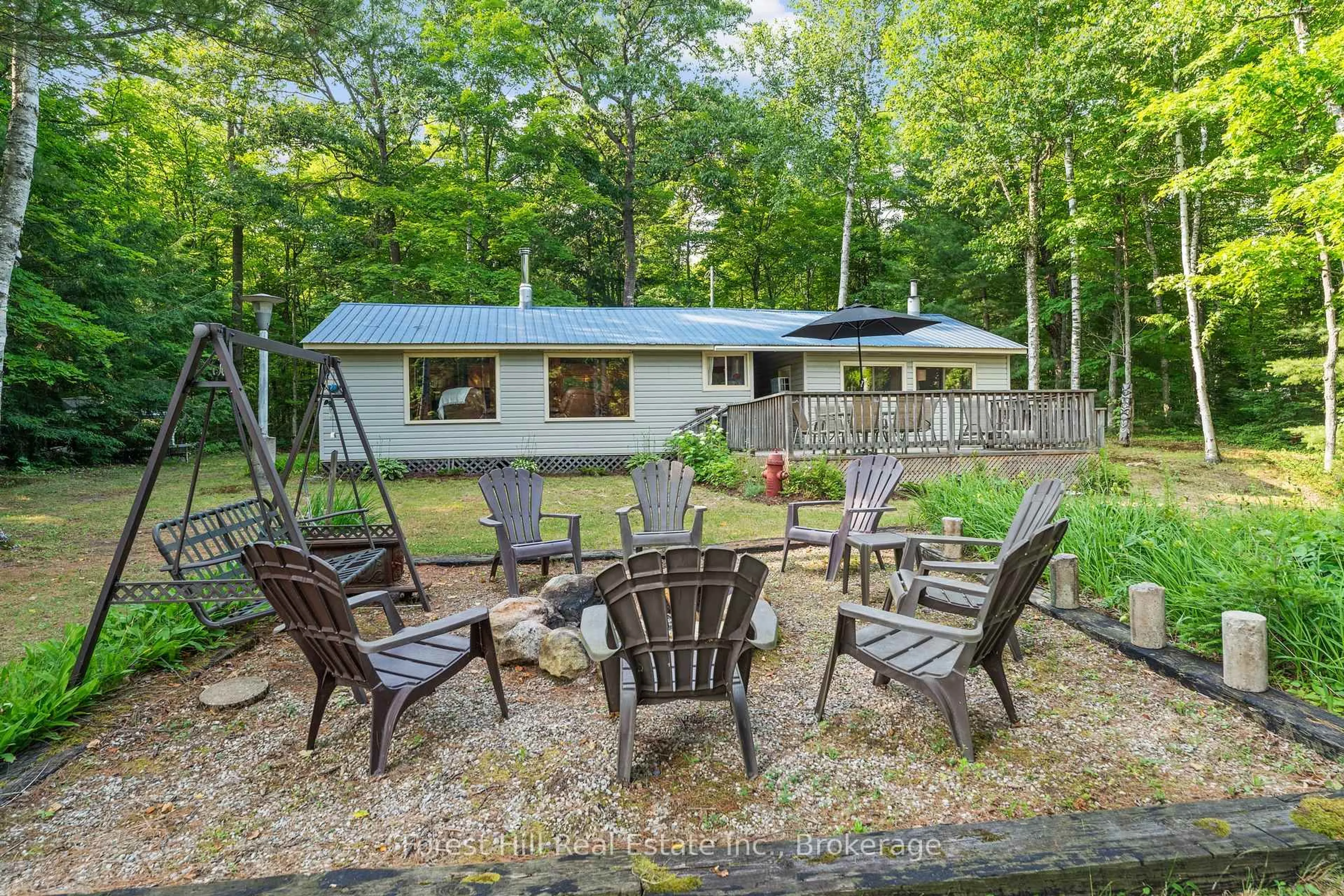 Patio, water/lake/river/ocean view for 1008 Summit Dr, Algonquin Highlands Ontario P0A 1E0