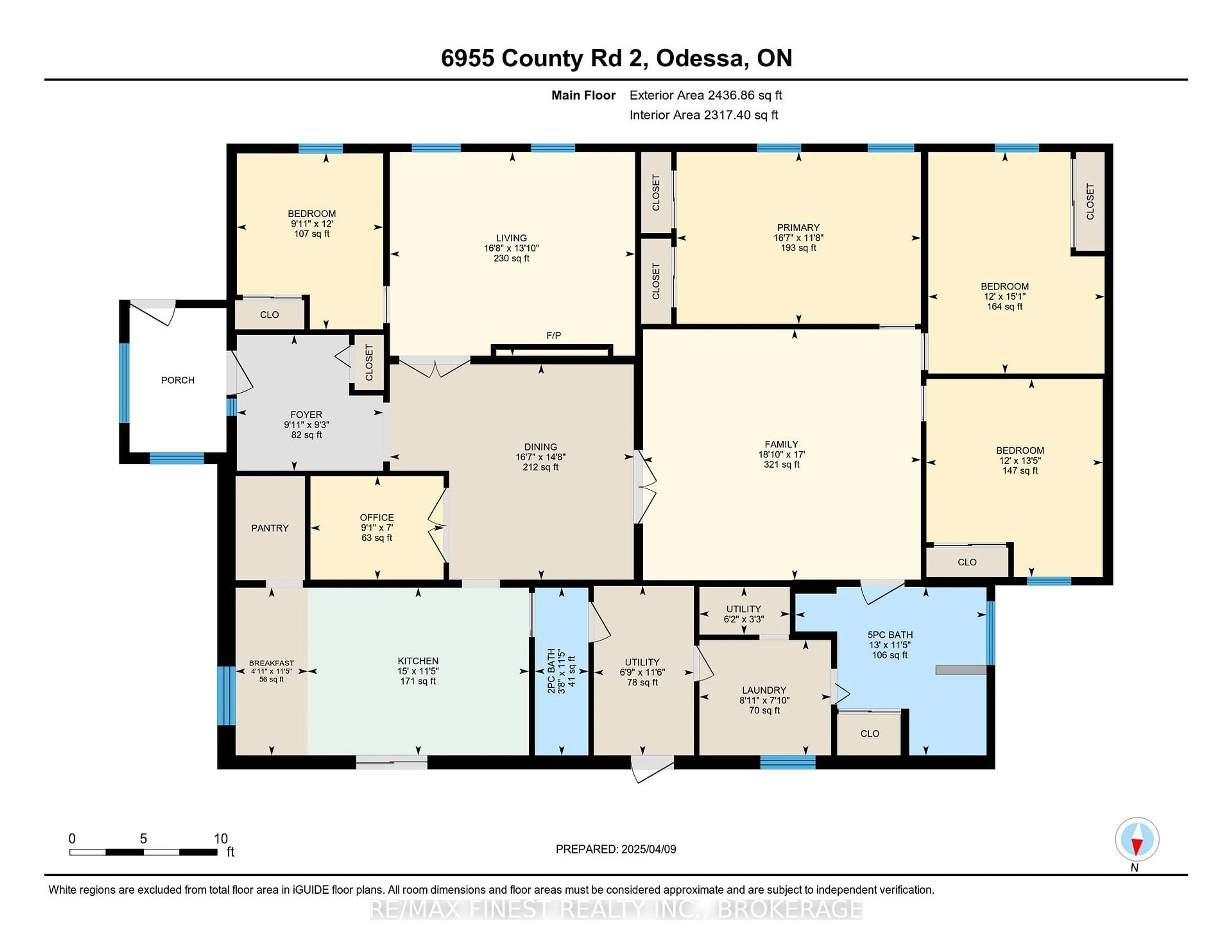 Floor plan for 6955 County 2 Rd, Napanee Ontario K7R 3K6