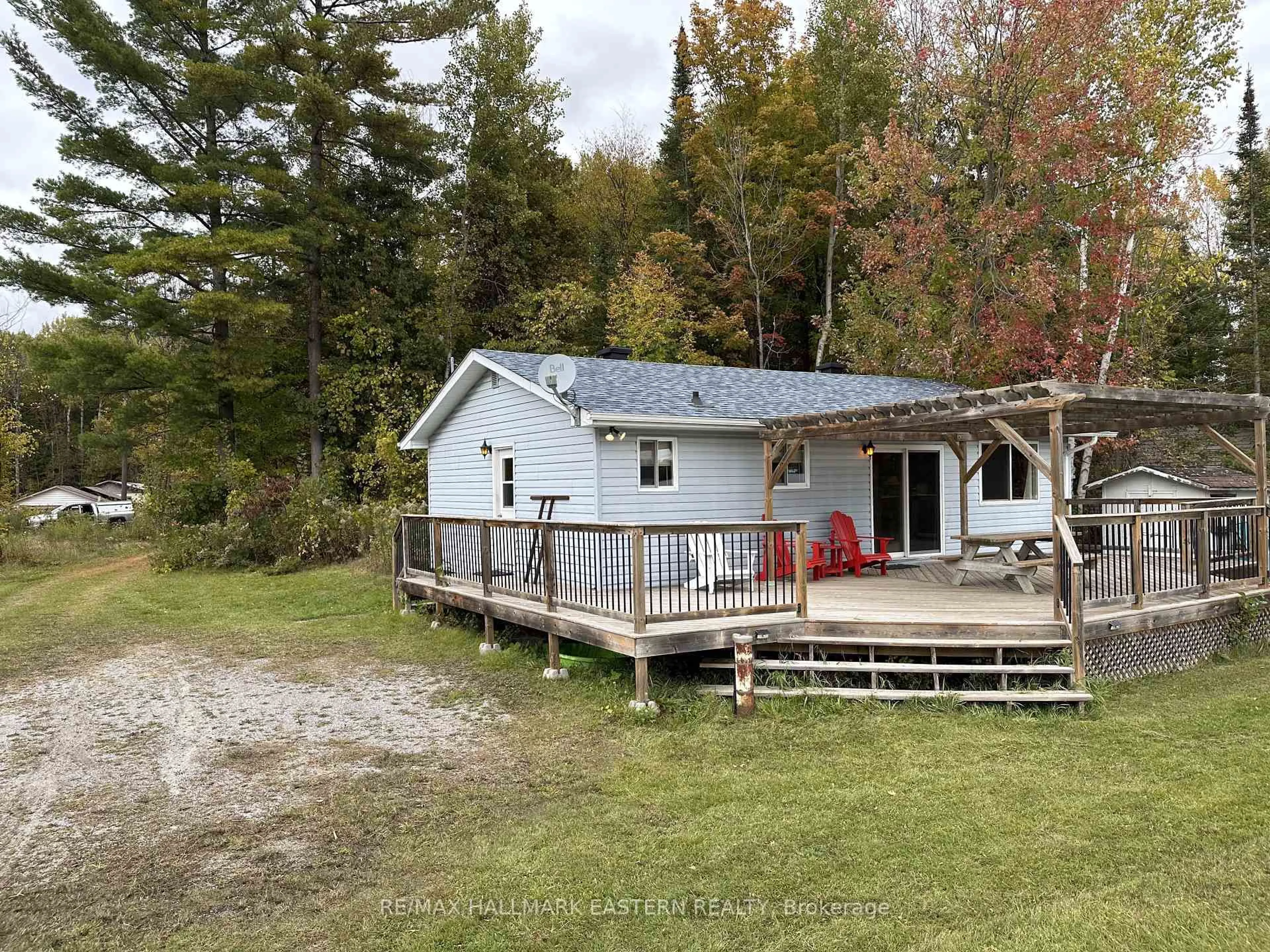 A pic from outside/outdoor area/front of a property/back of a property/a pic from drone, water/lake/river/ocean view for 40 Arrow Bay Rd #Lot 23-20-6, Curve Lake First Nation 35 Ontario K9L 9R0