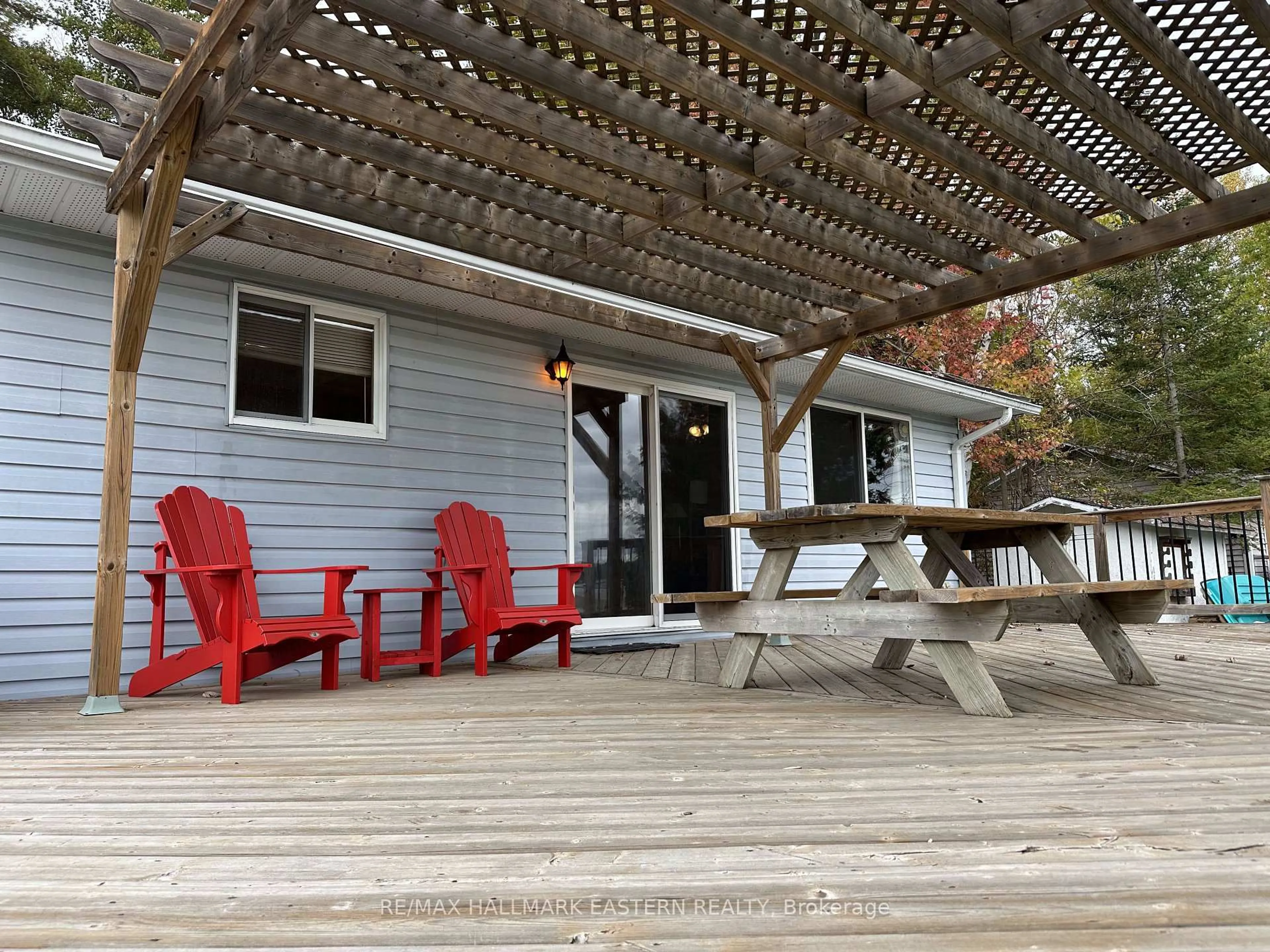 Patio, water/lake/river/ocean view for 40 Arrow Bay Rd #Lot 23-20-6, Curve Lake First Nation 35 Ontario K9L 9R0