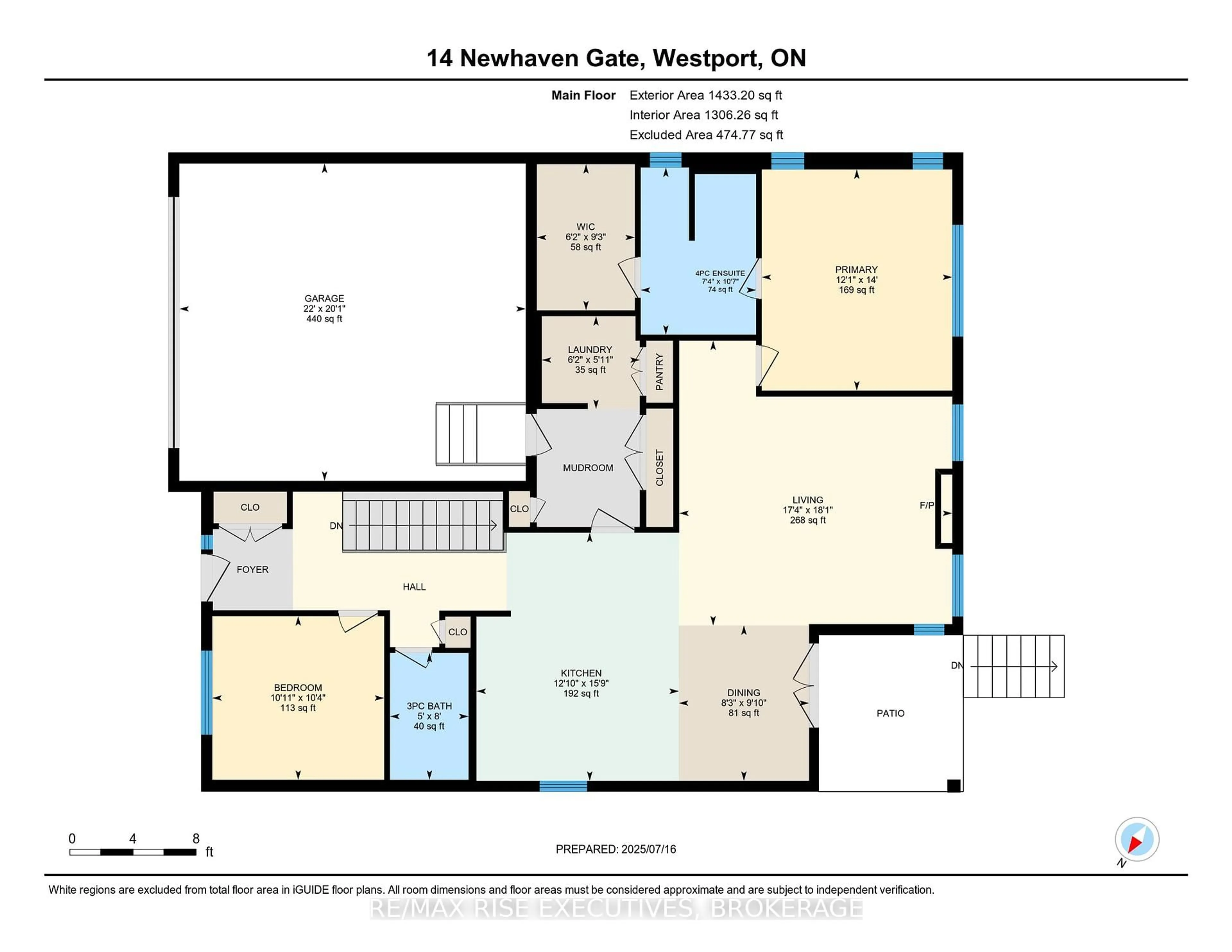 Floor plan for 14 Newhaven Gate, Westport Ontario K0G 1X0